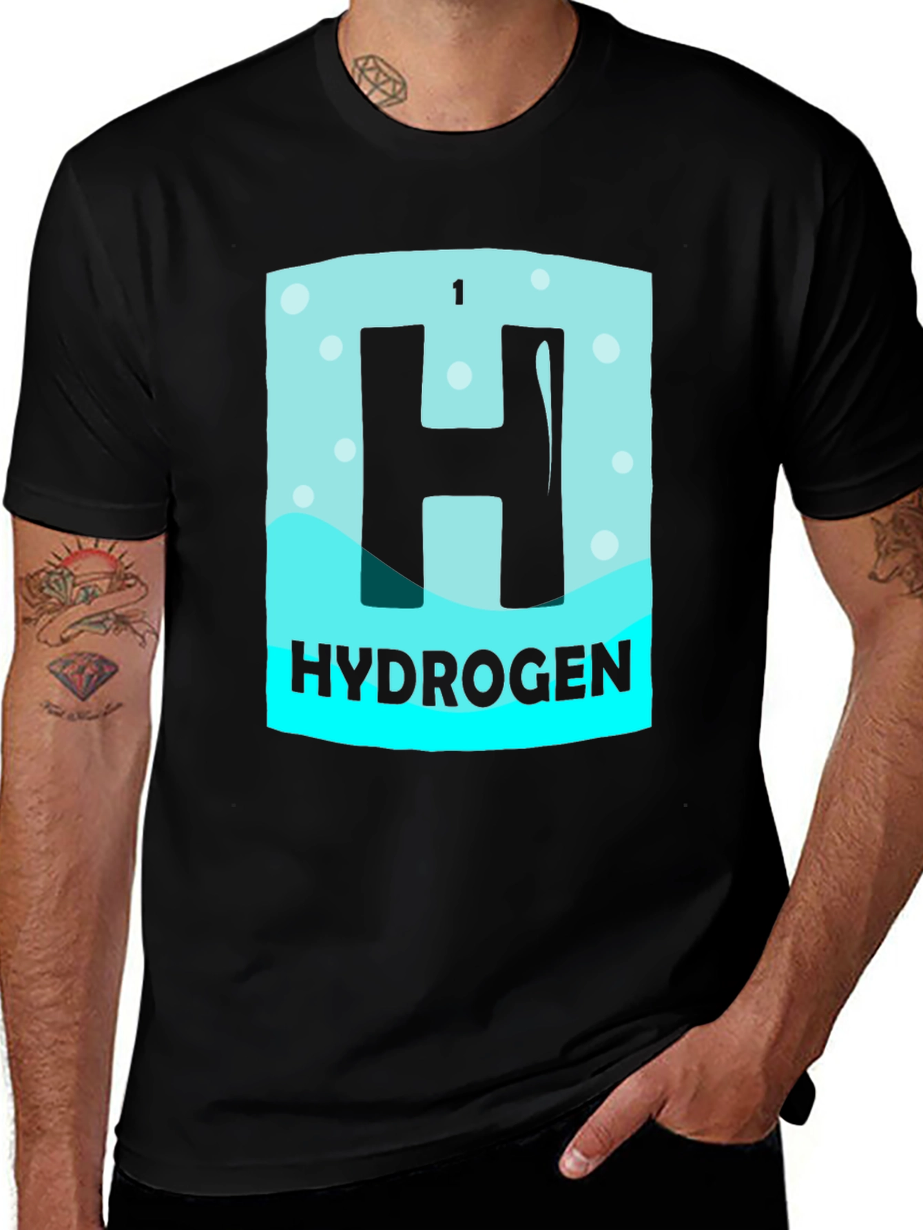 Variant 26 of Hydrogen Element T-Shirt - Science Tee