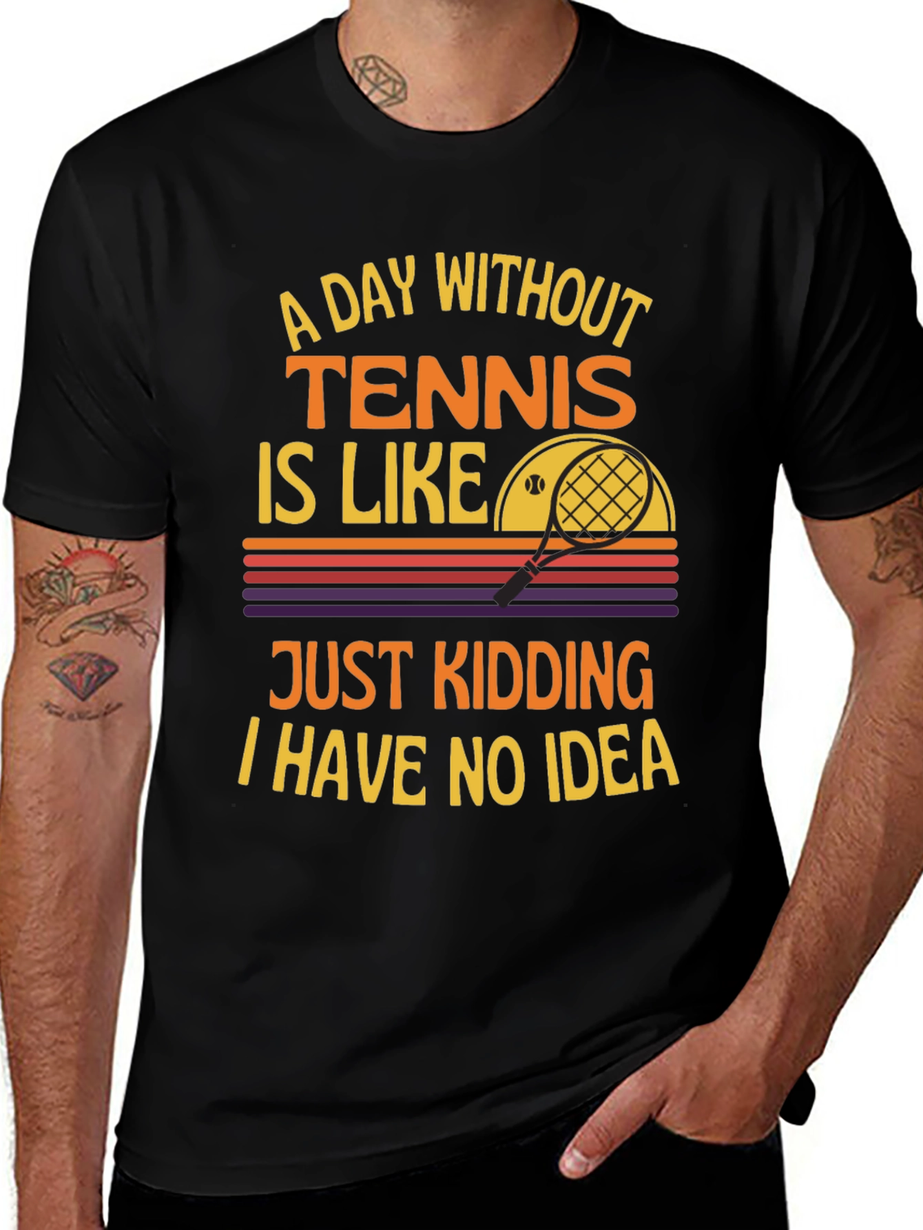 Tennis Graphic Tee - A Day Without Tennis T-Shirt