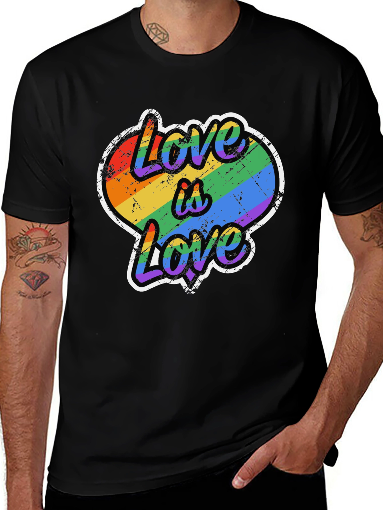 Variant 10 of Love is Love Rainbow Heart T-Shirt