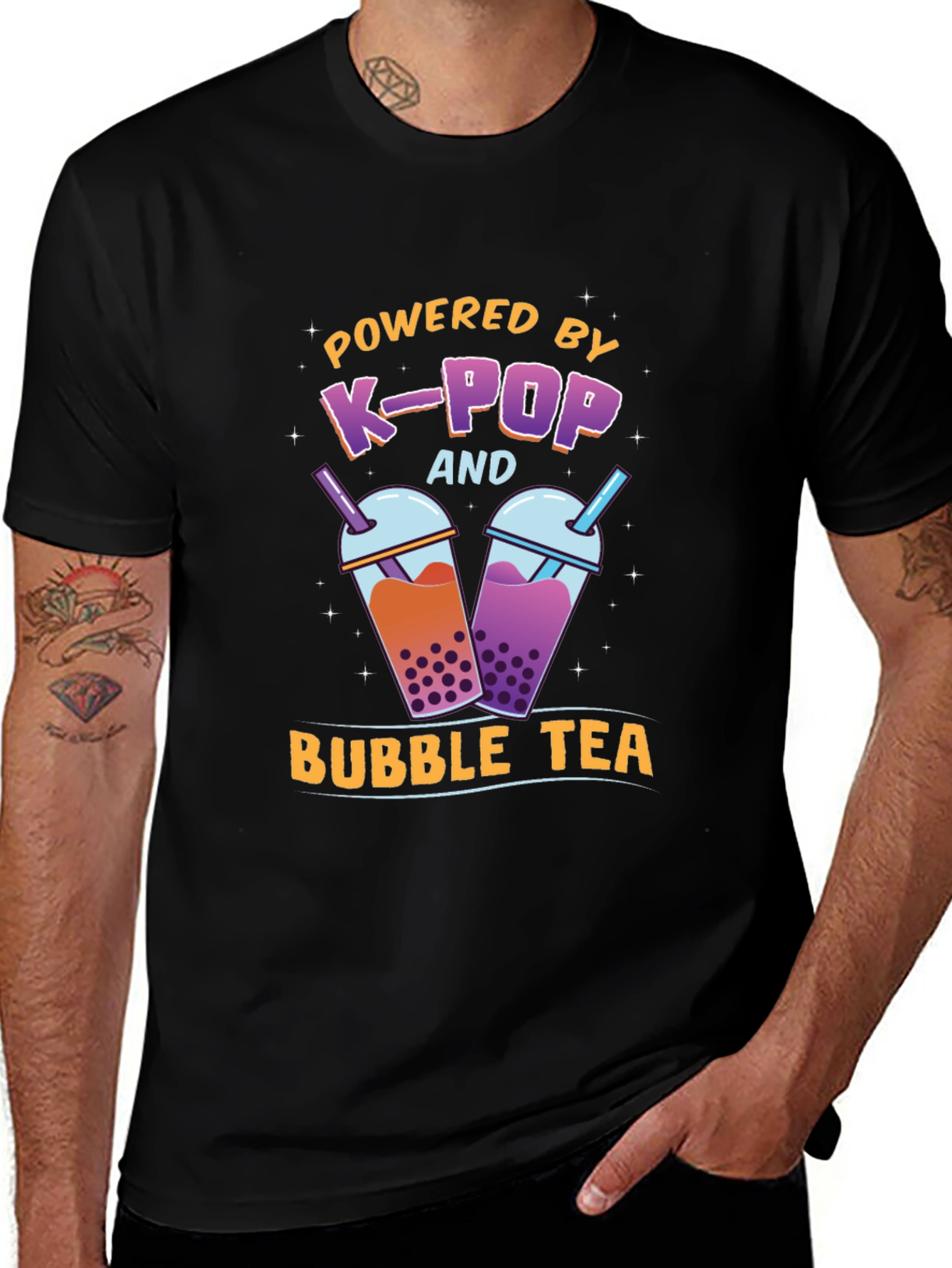 Powered by K-Pop and Bubble Tea T-Shirt