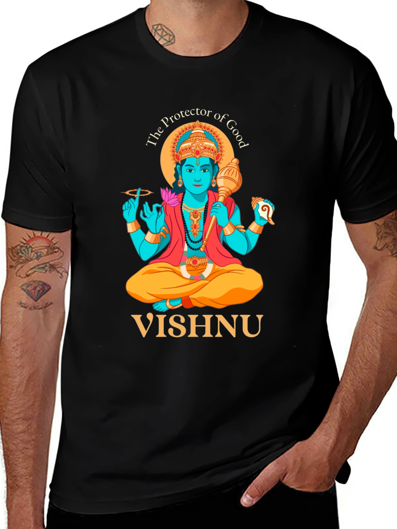 Vishnu Graphic Tee - The Protector of Good