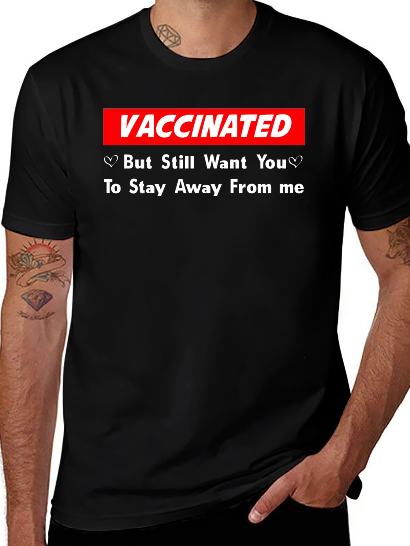 Variant 28 of Vaccinated Stay Away T-Shirt