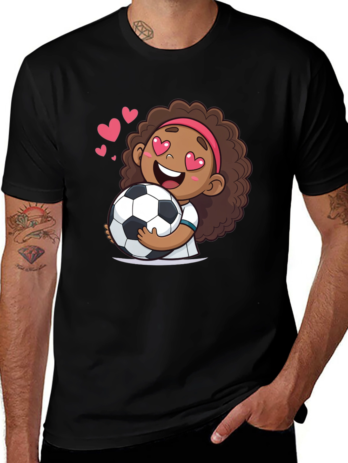 Variant 29 of Cute Soccer Girl T-Shirt