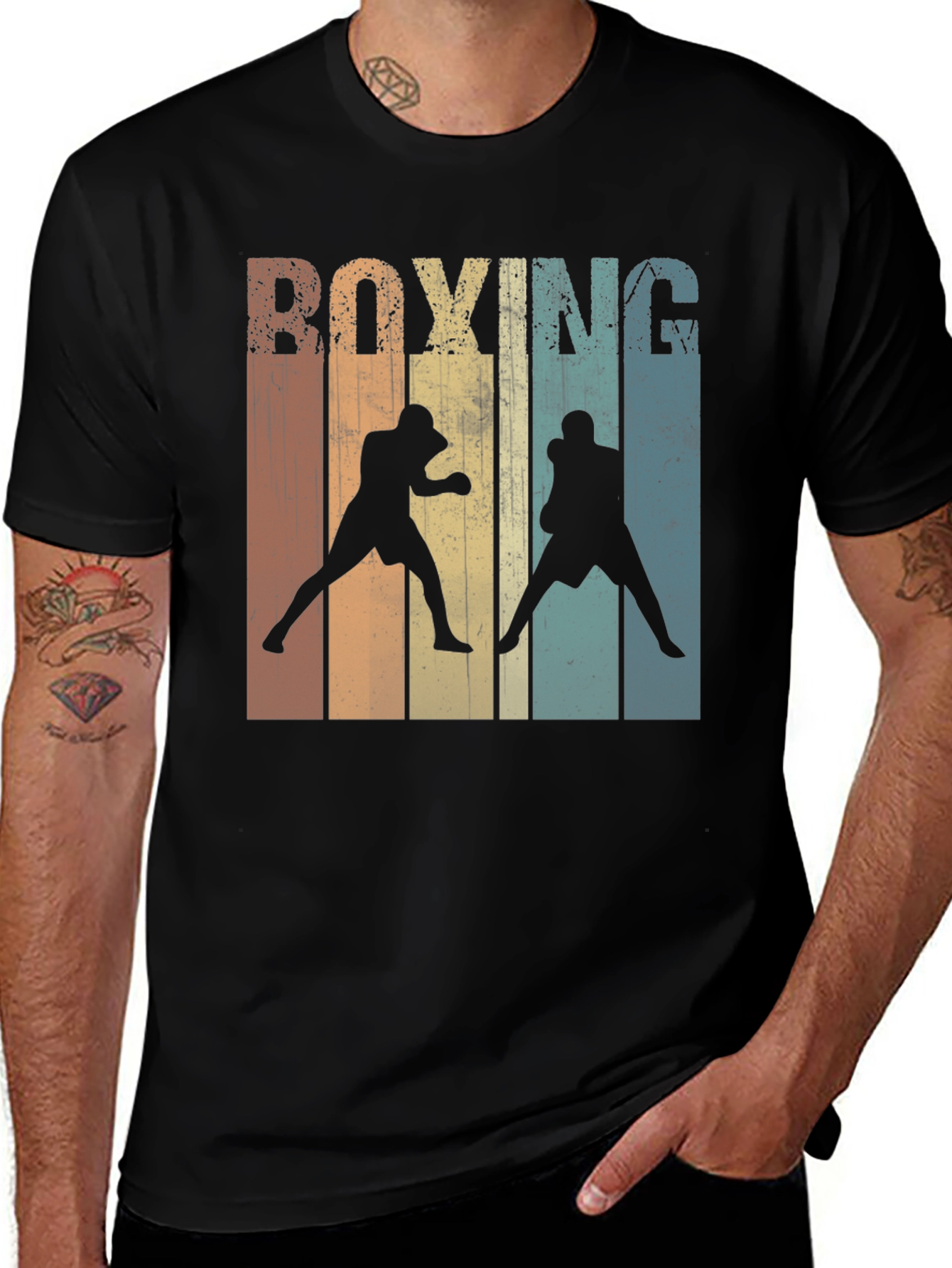 Variant 5 of Retro Boxing Graphic T-Shirt
