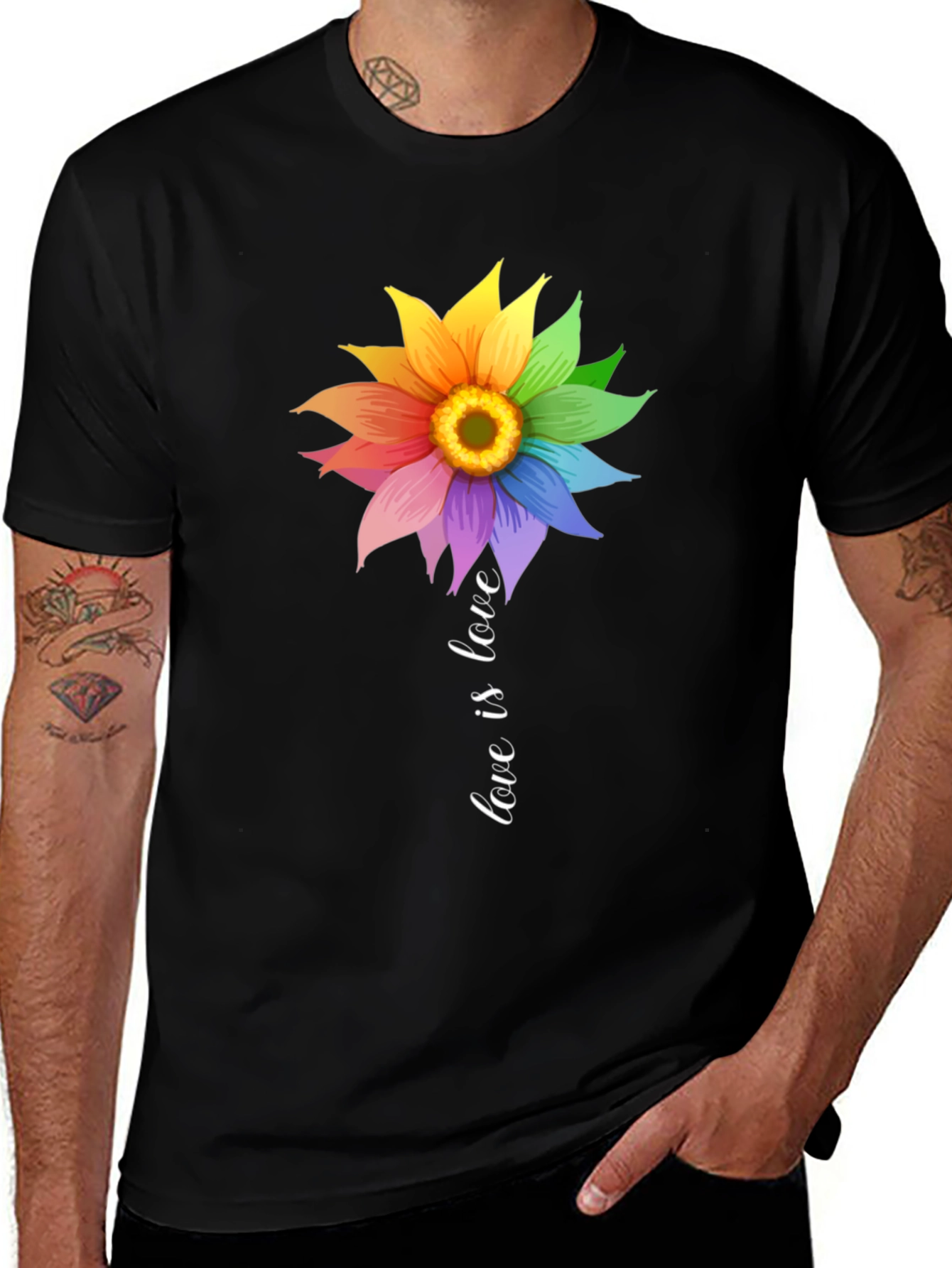 Love is Love Sunflower Graphic Tee