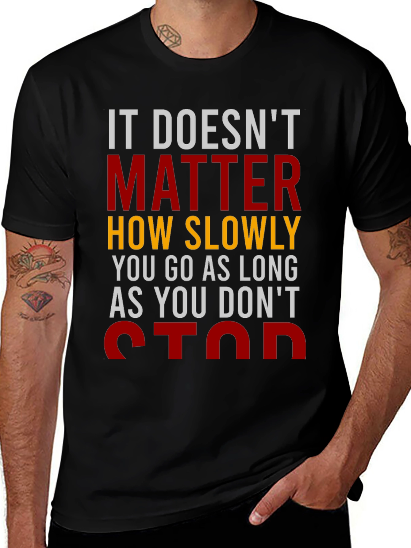 Variant 20 of Motivational T-Shirt: Don't Stop!