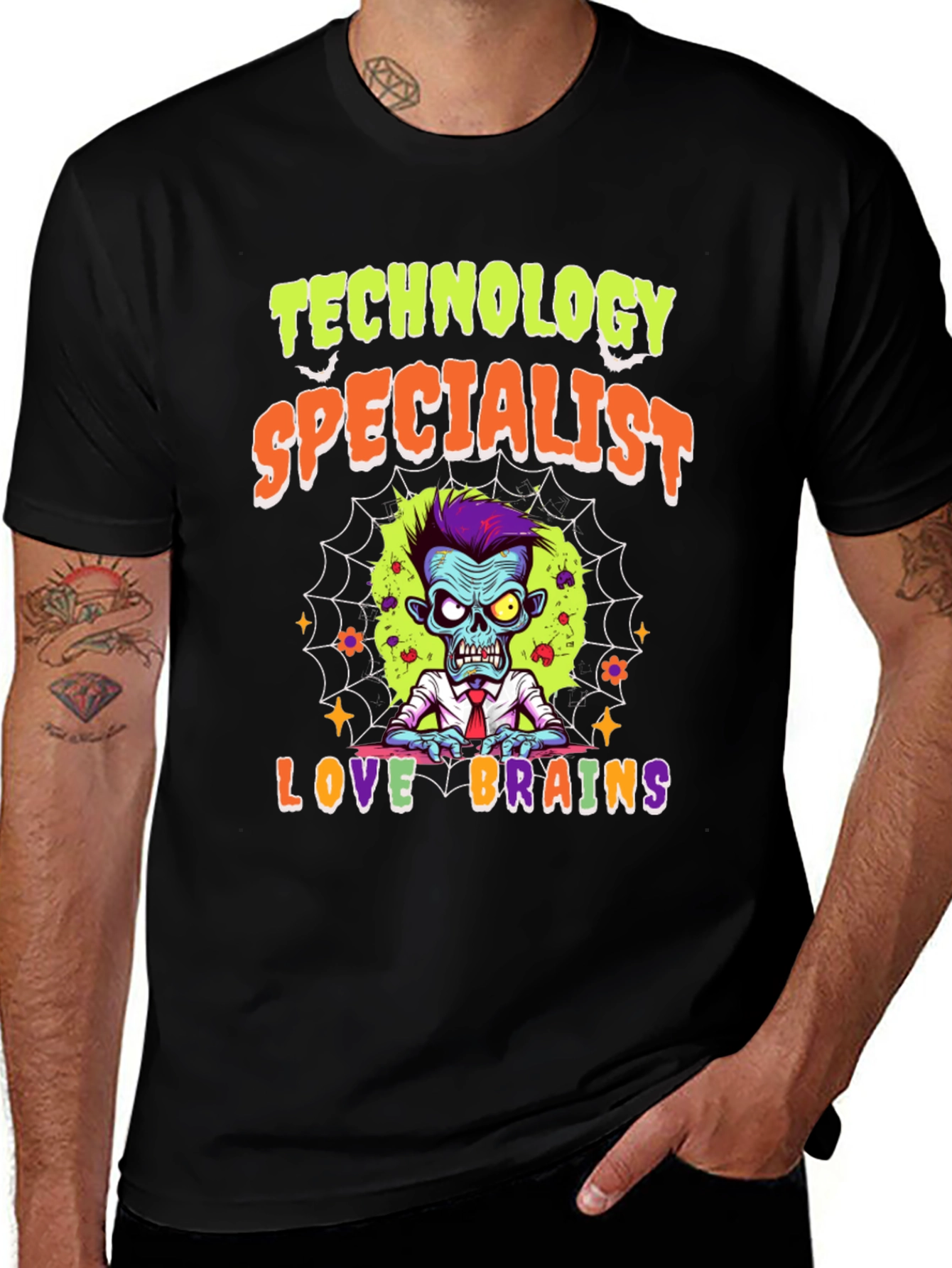 Variant 17 of Technology Specialist Zombie T-Shirt