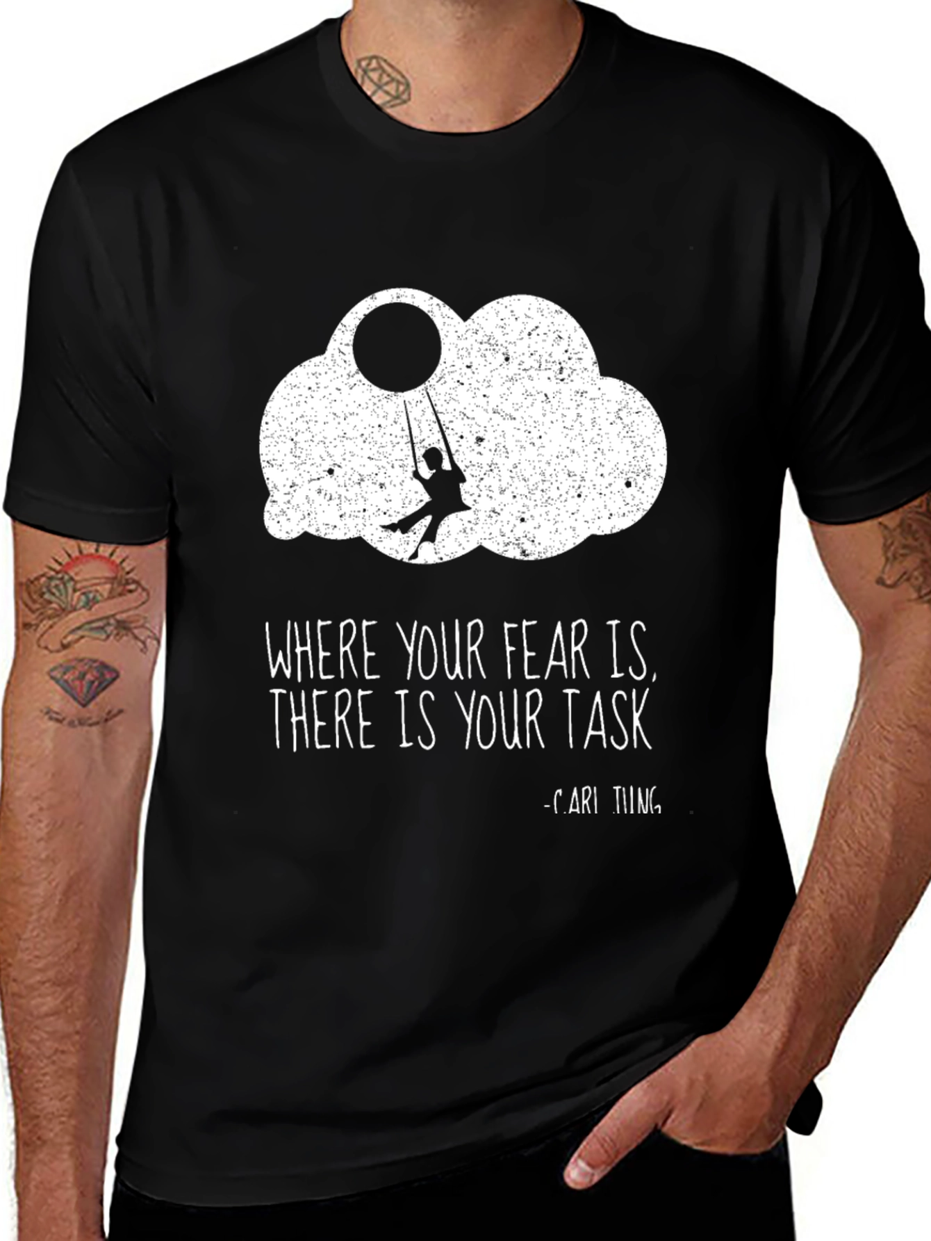 Variant 30 of Fear Task Graphic Tee | Motivational Shirt