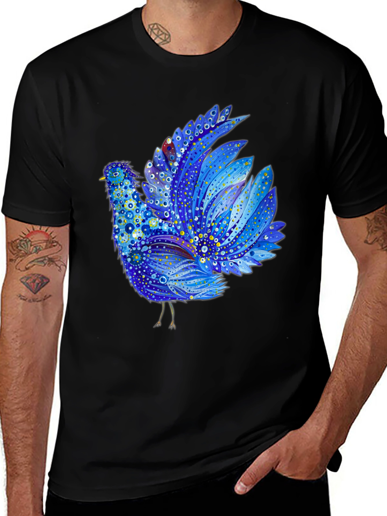 Variant 12 of Blue Bird Graphic Tee - Unique Design