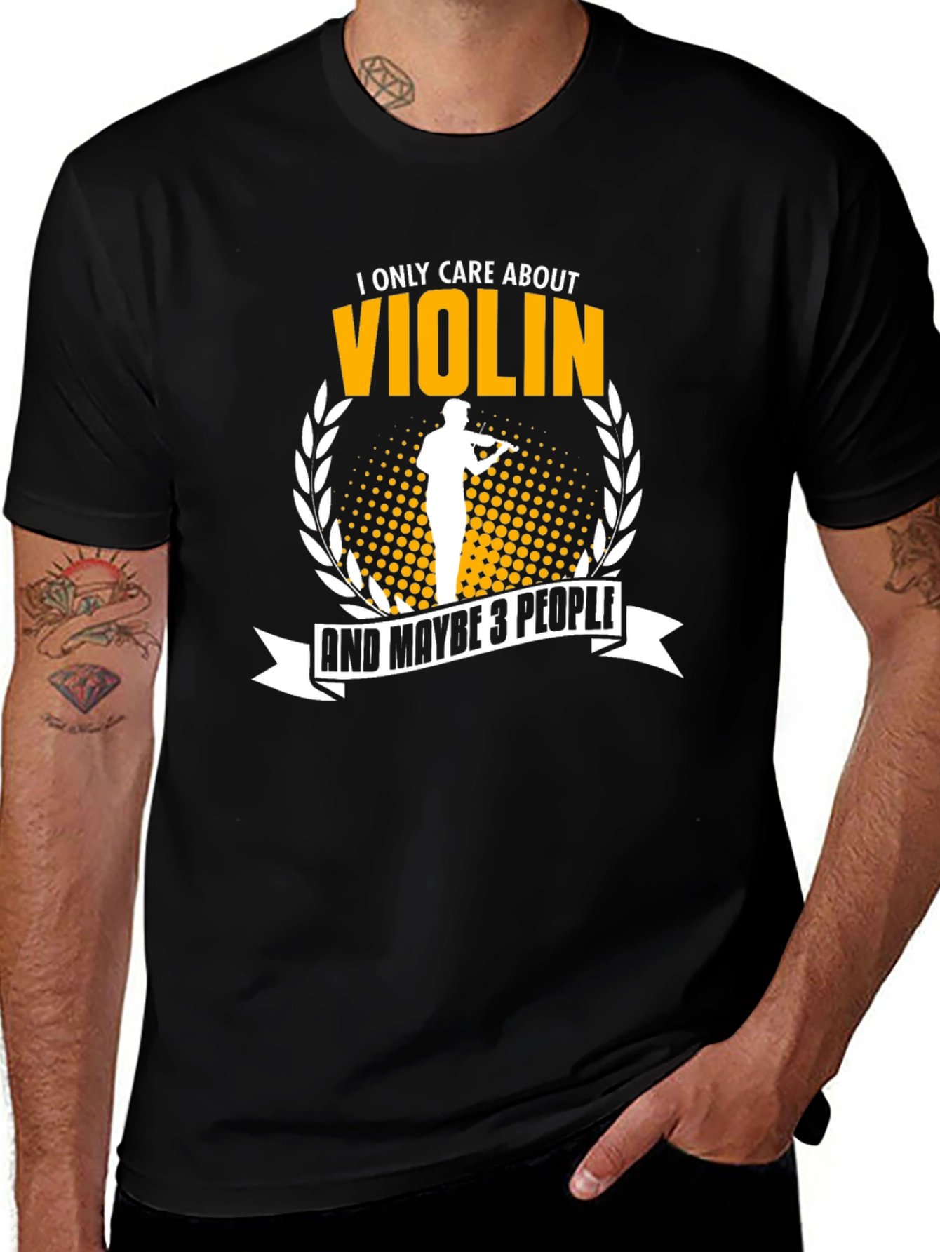 Variant 5 of Violin Lover Graphic T-Shirt
