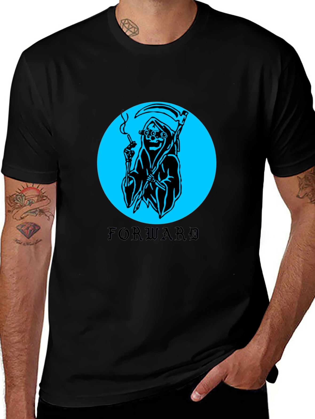 Grim Reaper Graphic T-Shirt - Forward Design