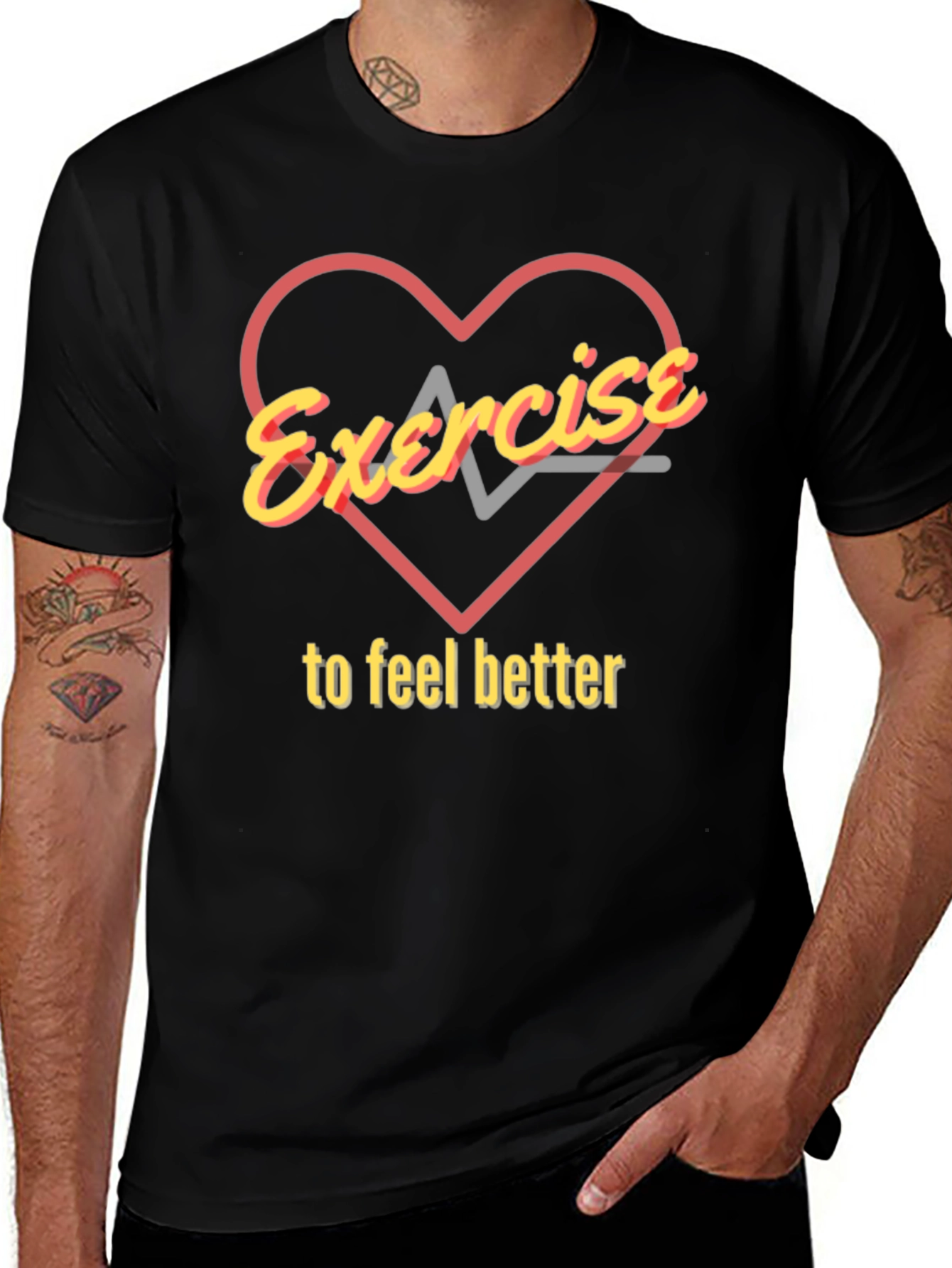 Variant 27 of Exercise to Feel Better Graphic T-Shirt