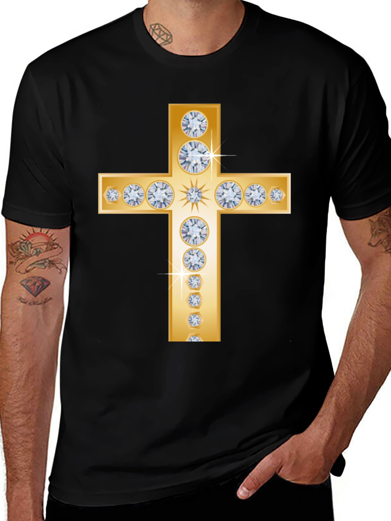 Variant 10 of Diamond Cross Graphic Tee