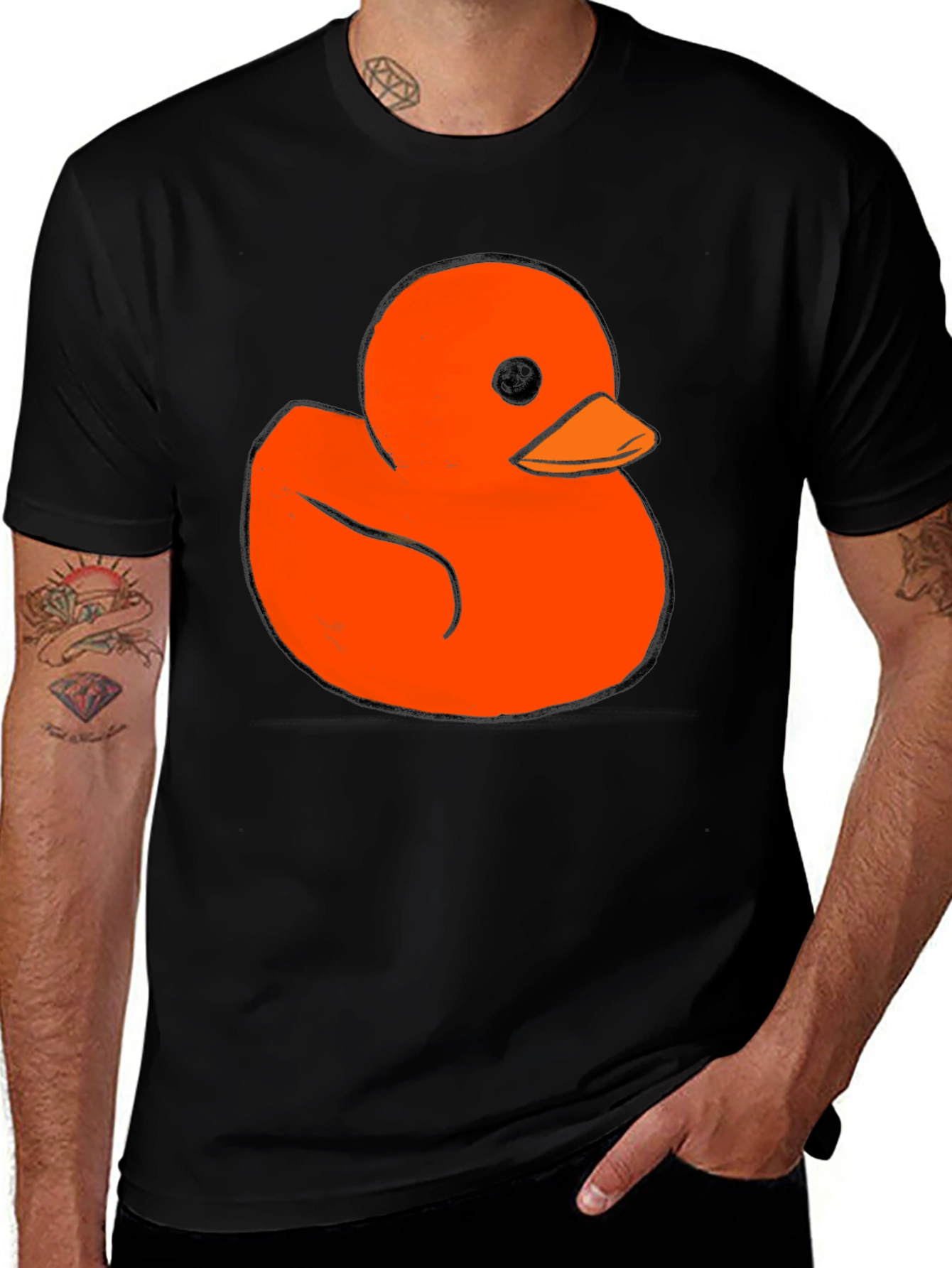 Variant 24 of Rubber Duck Graphic Tee - Soft Black Cotton T-Shirt