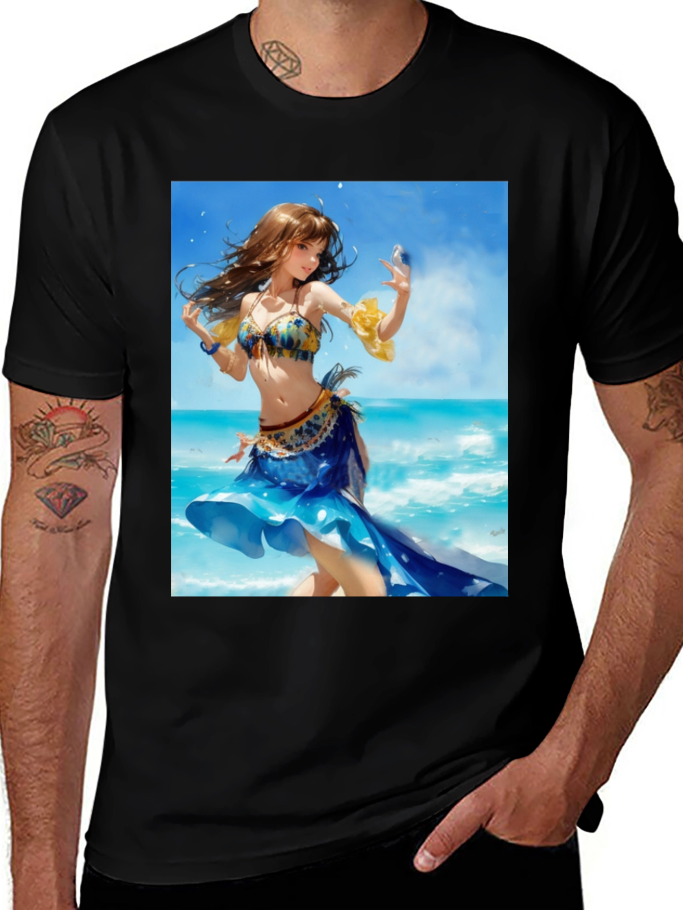 Anime Girl Beach T-Shirt