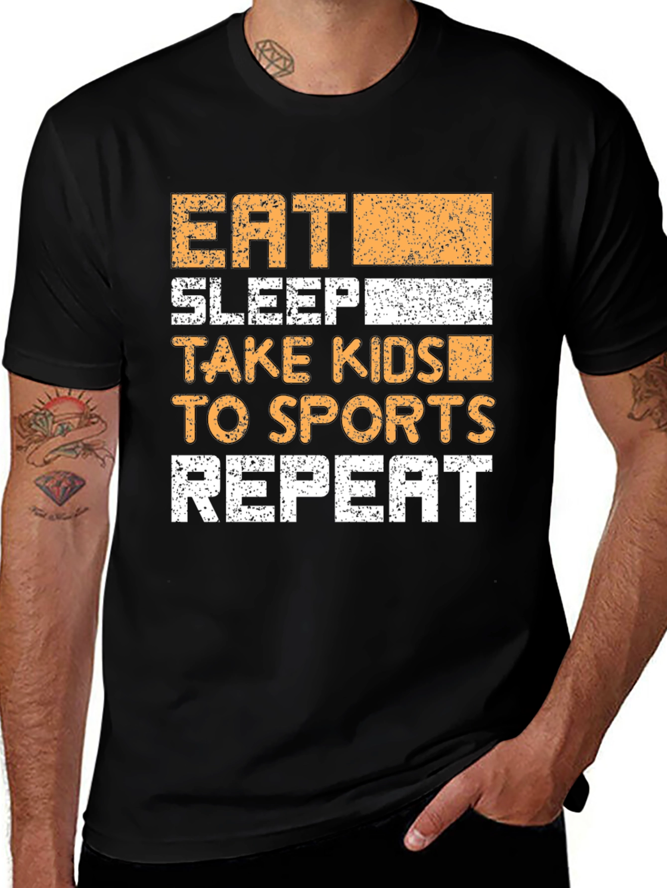 Variant 24 of Eat Sleep Take Kids Sports Repeat T-Shirt