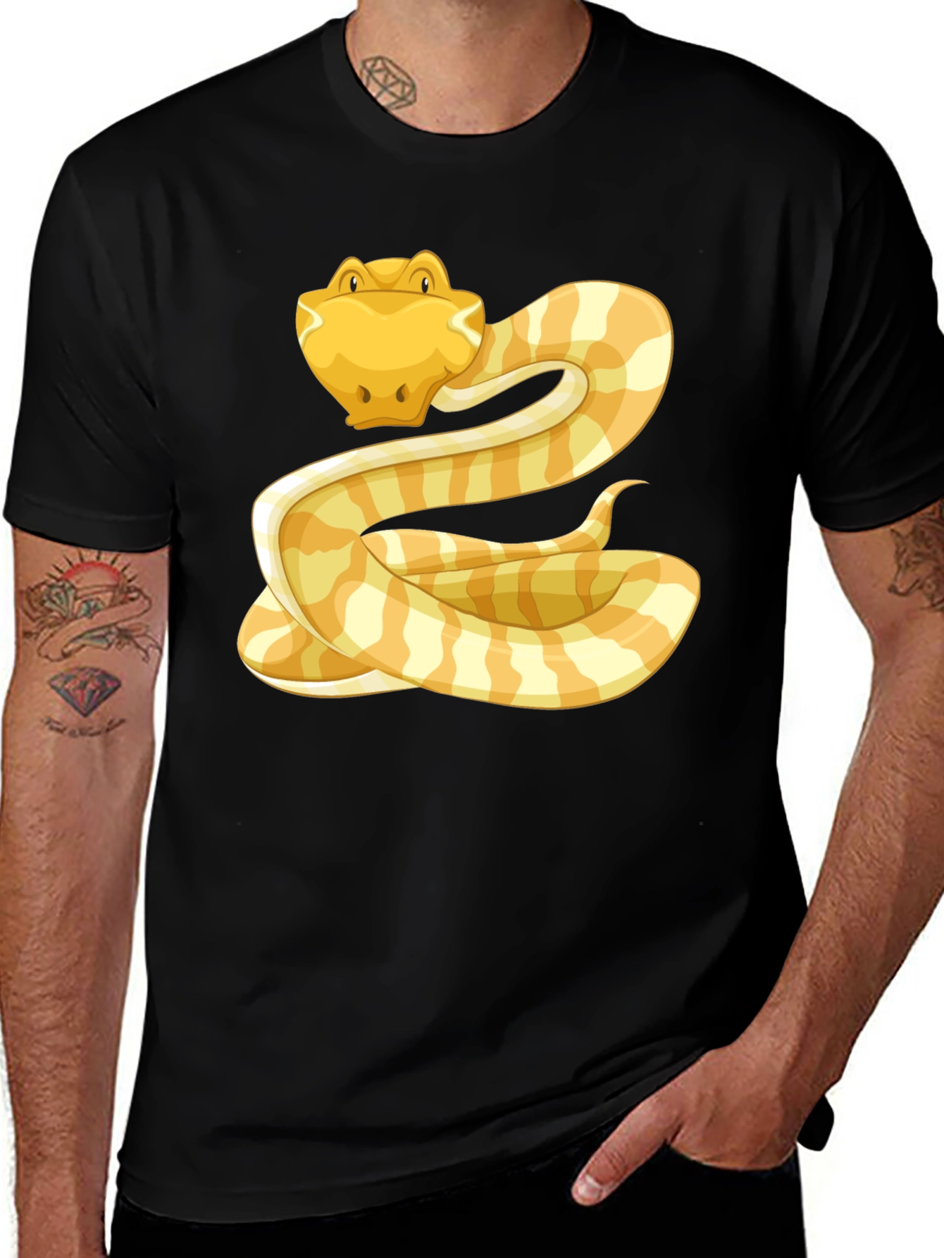 Variant 23 of Snake Graphic T-Shirt - Cool Reptile Design