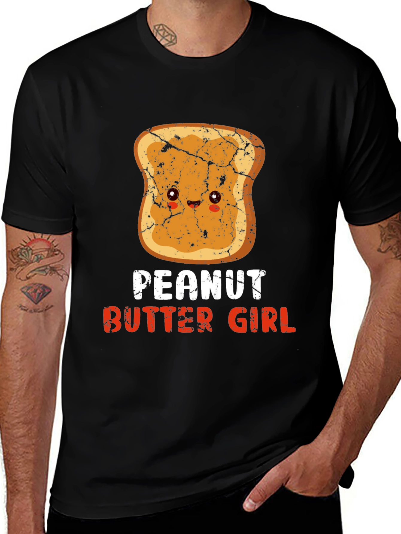 Variant 13 of Peanut Butter Girl T-Shirt Funny Foodie Tee