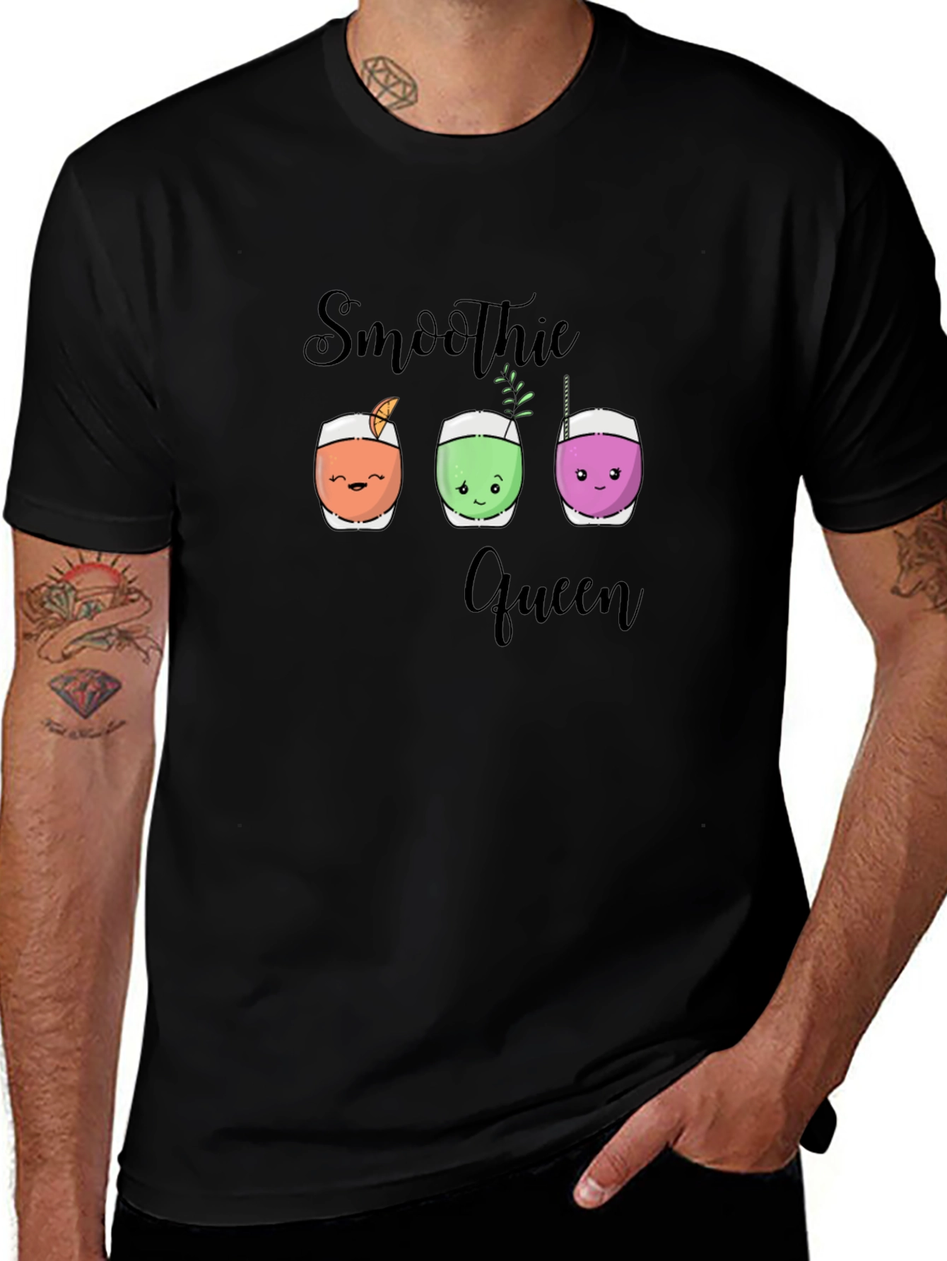 Smoothie Queen T-Shirt Cute Drink Design