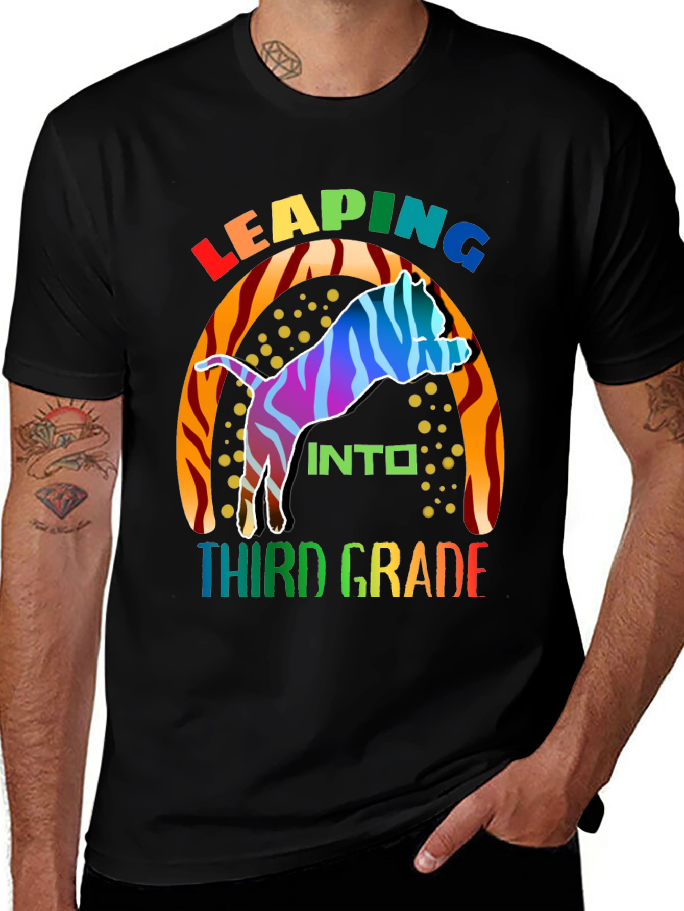 Variant 14 of Leaping Into Third Grade T-Shirt
