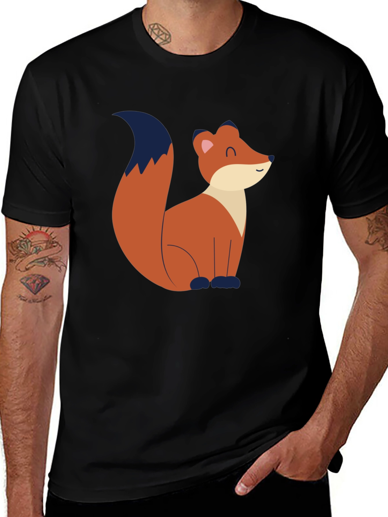 Variant 24 of Fox Graphic Tee - Black Unisex T-Shirt