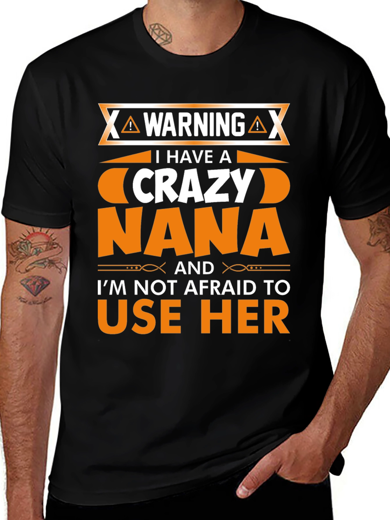 Variant 6 of Warning Crazy Nana Graphic T-Shirt