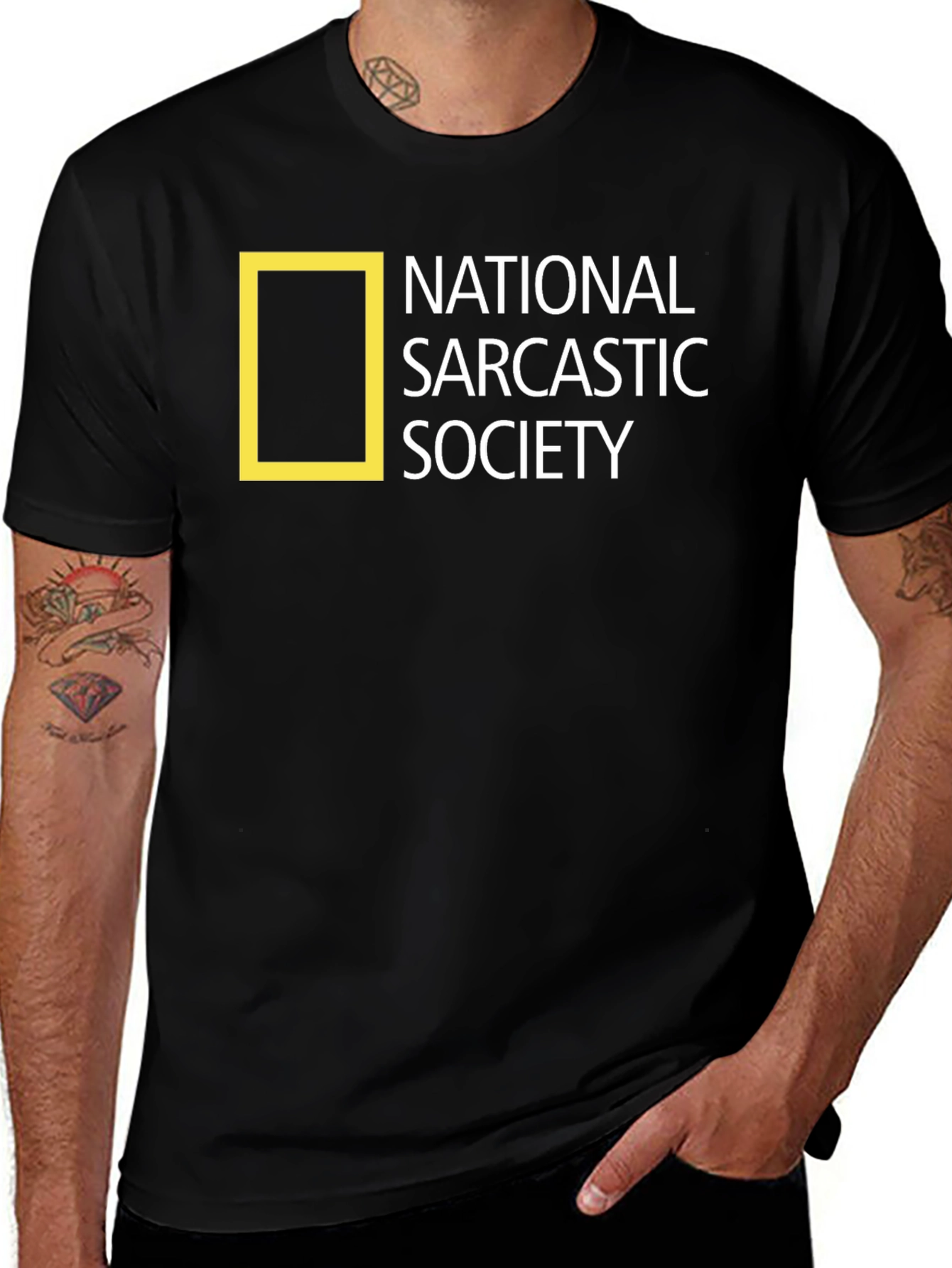 Variant 17 of National Sarcastic Society Tee - Black Humor