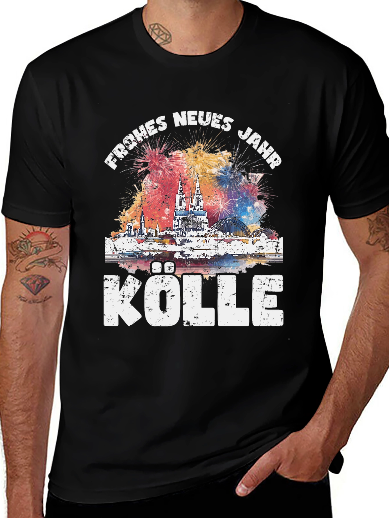 Frohes Neues Jahr Kolle Cologne New Year's Eve T-Shirt