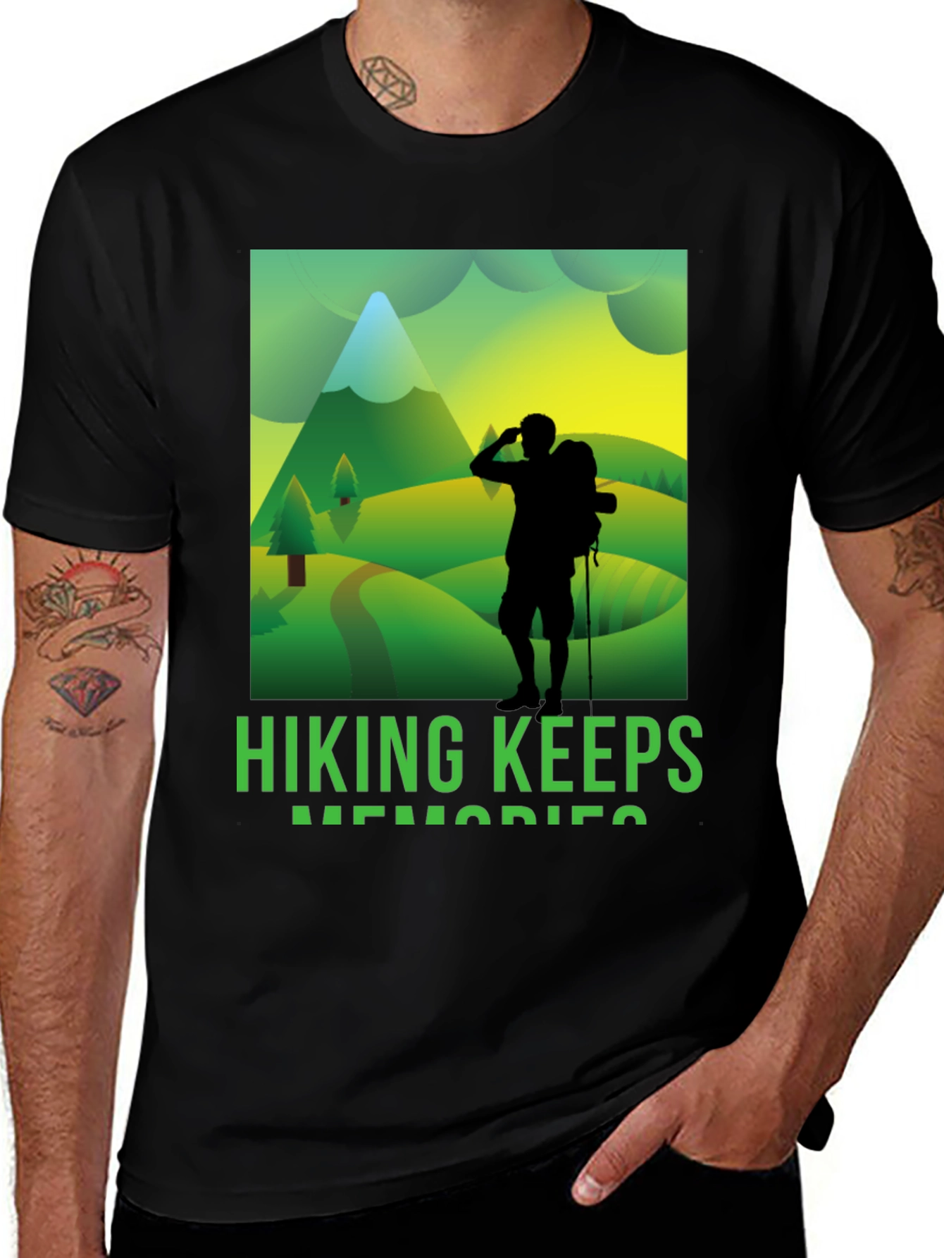 Variant 5 of Hiking Keeps Memories Tee - Nature Adventure Shirt