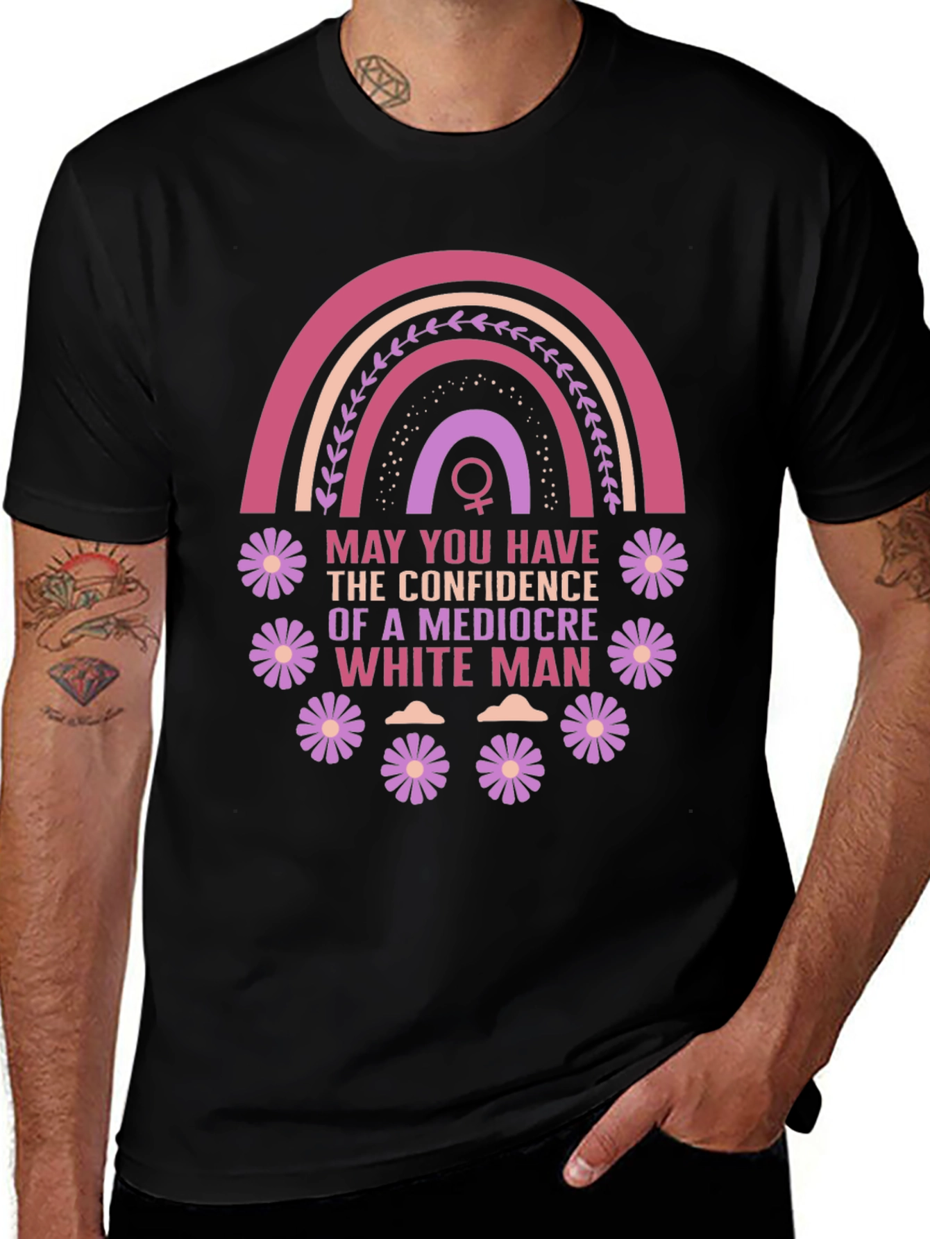 Feminist Empowerment T-Shirt: Mediocre White Man Confidence