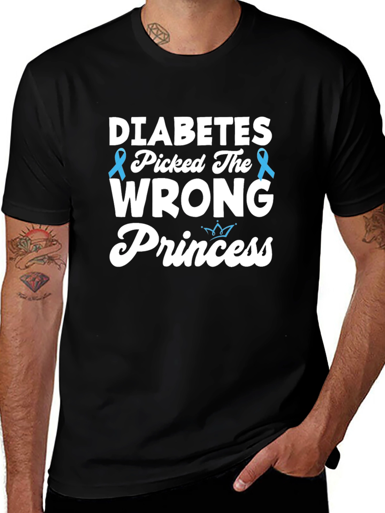 Variant 10 of Diabetes Picked The Wrong Princess T-Shirt