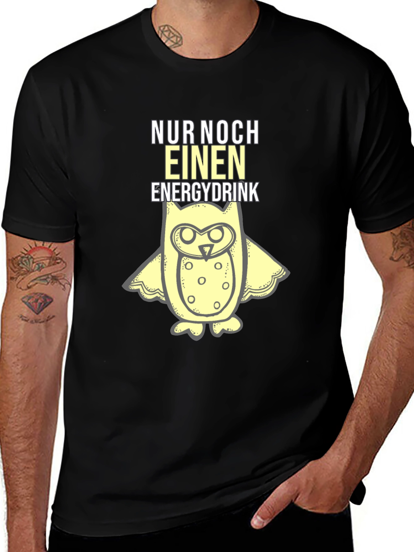 Variant 16 of Funny German Energy Drink Owl T-Shirt