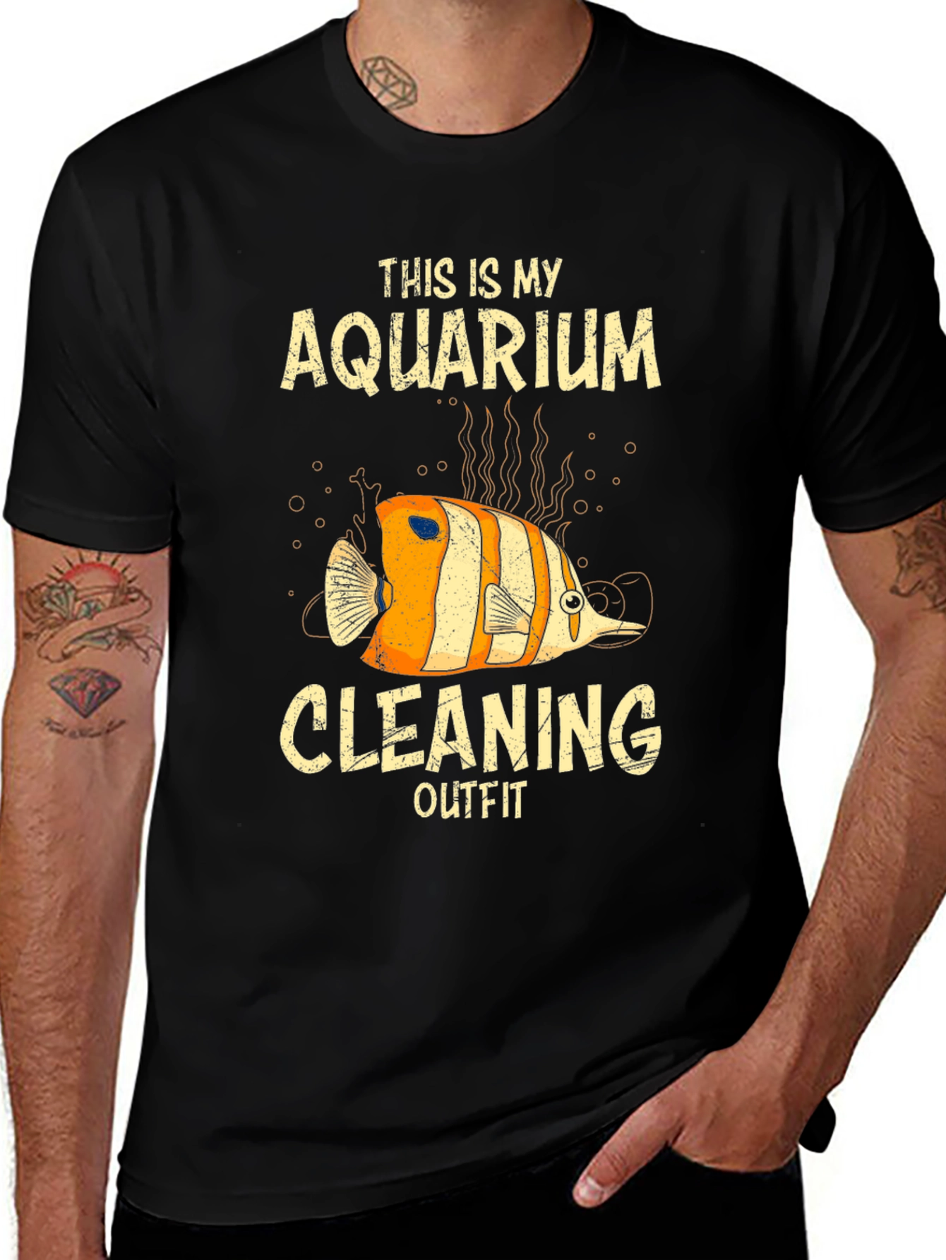 Variant 28 of Aquarium Cleaning Outfit Fish T-Shirt