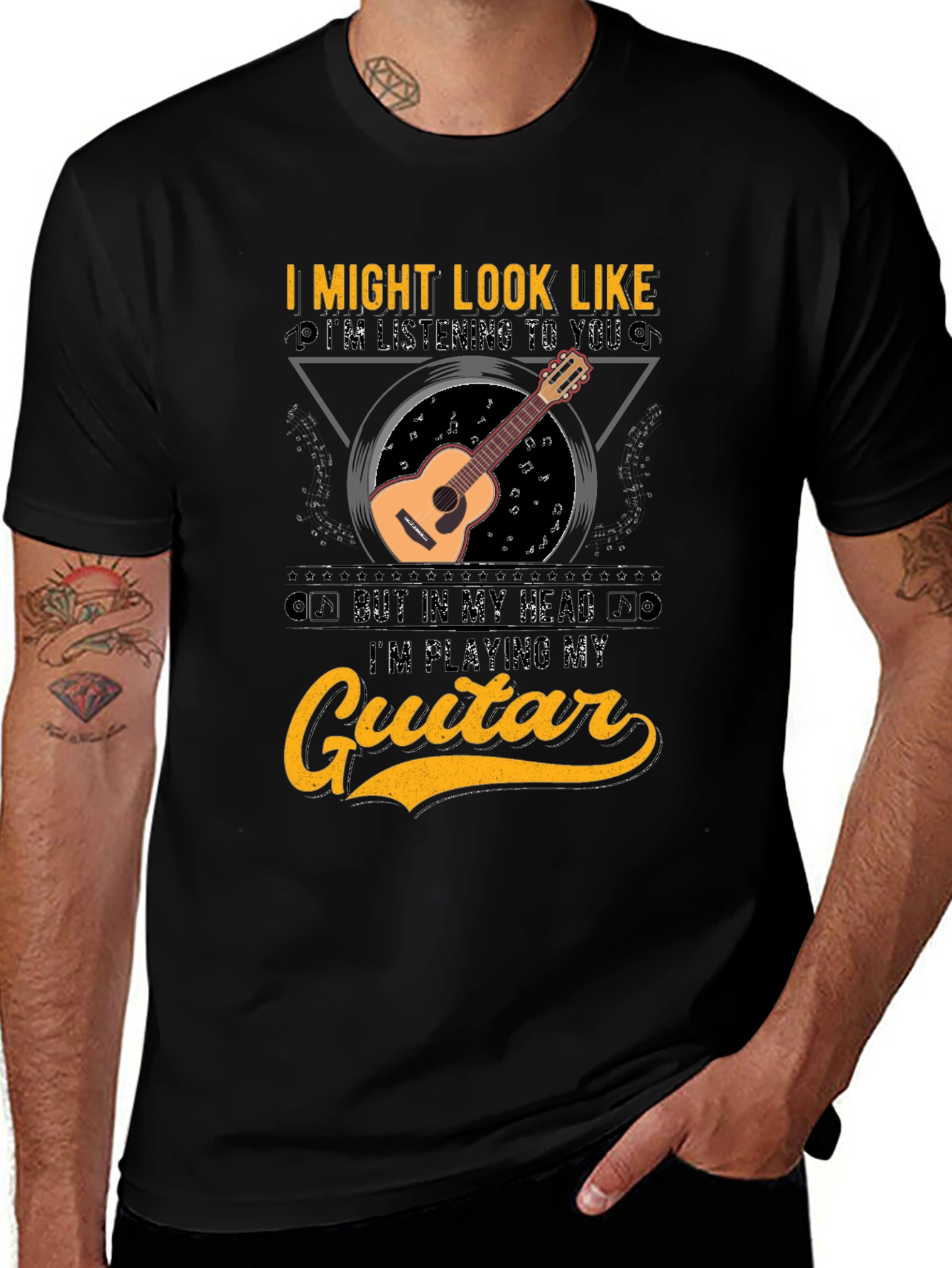 Variant 23 of Guitar Lover T-Shirt - Musician Graphic Tee