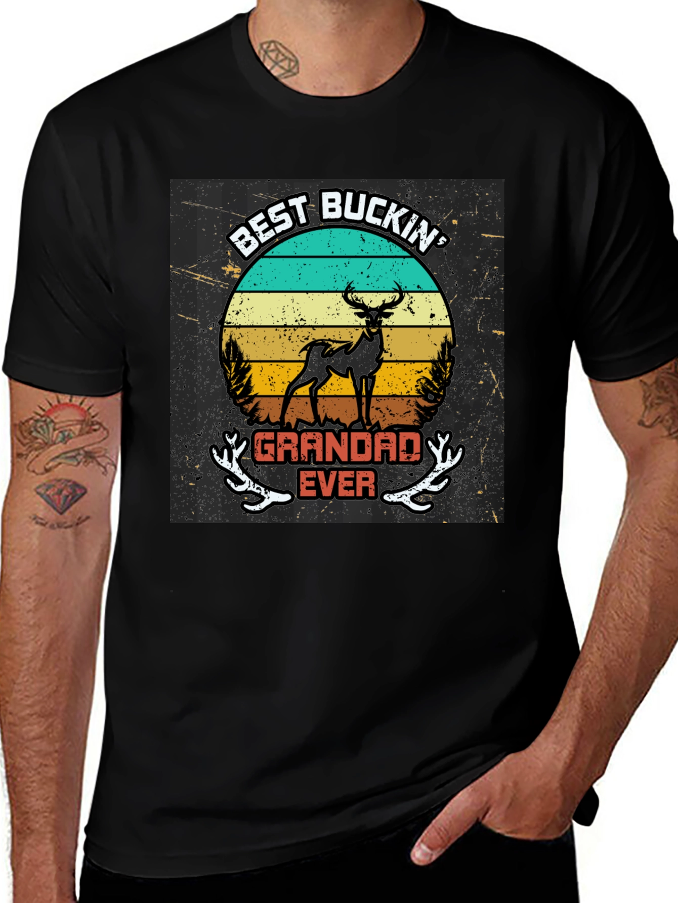 Variant 11 of Best Buckin' Grandad Ever T-Shirt