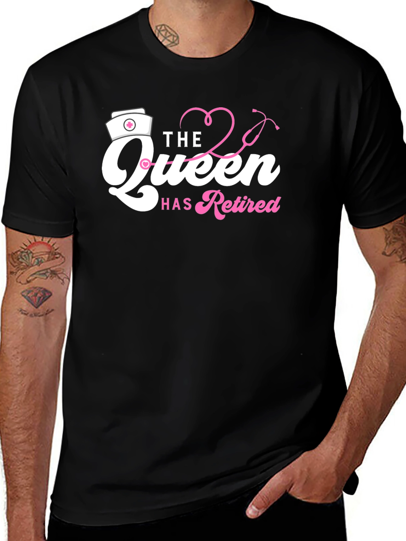 Variant 10 of Retired Nurse Queen T-Shirt