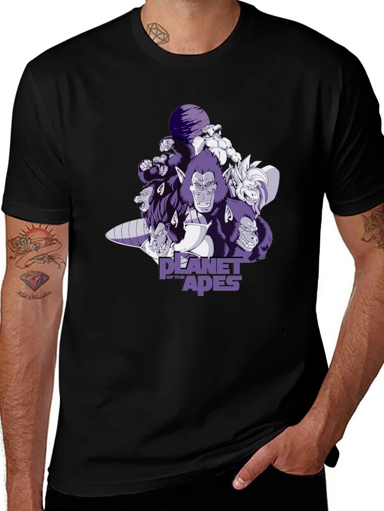Planet of the Apes T-Shirt - Dragon Ball Z Crossover Tee
