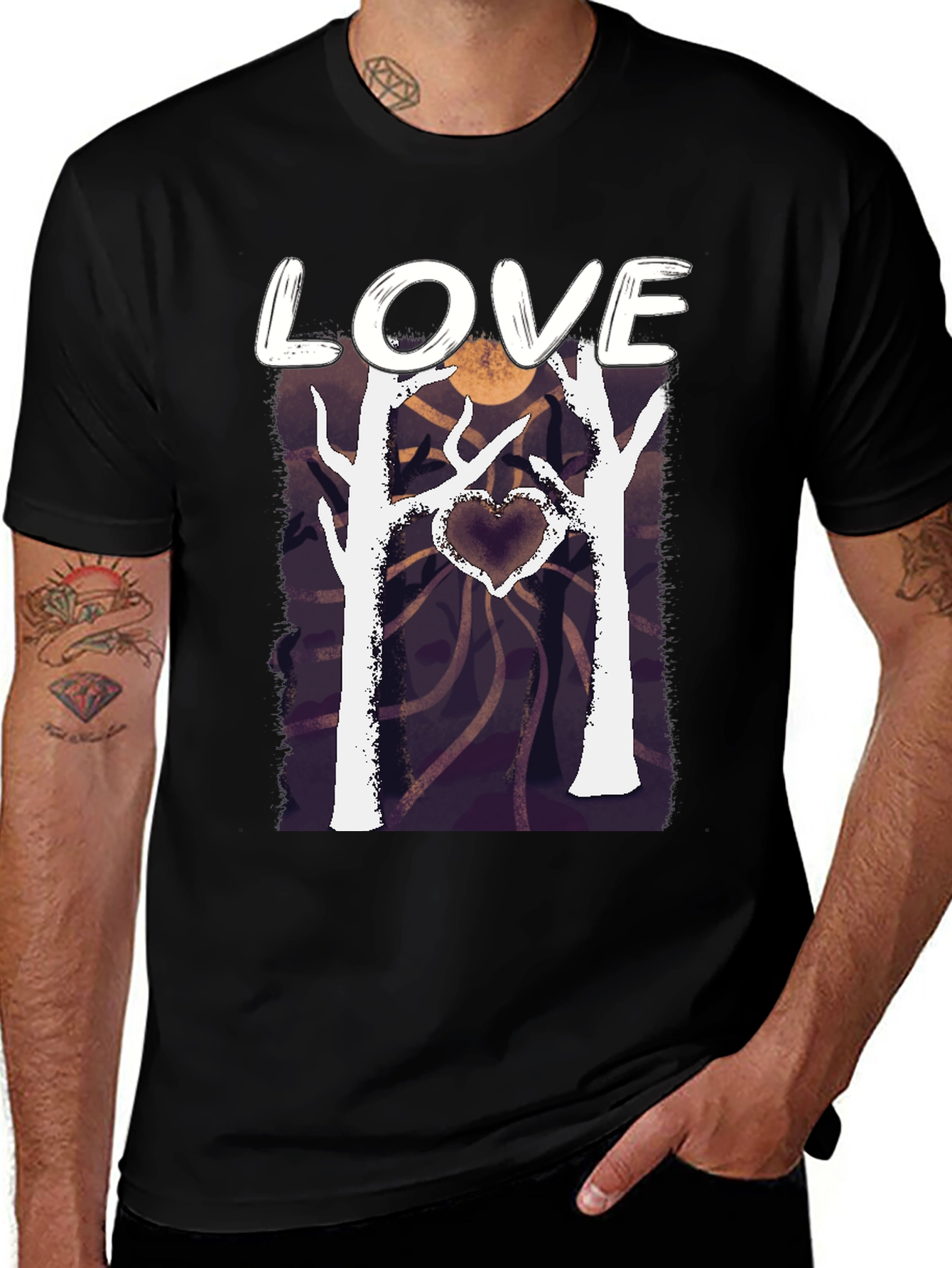 Variant 15 of Love Trees Graphic T-Shirt