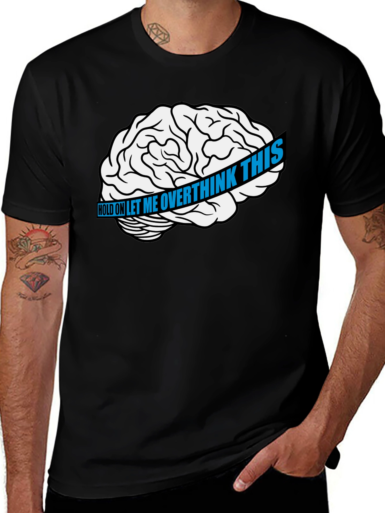 Overthink This Brain Graphic Tee