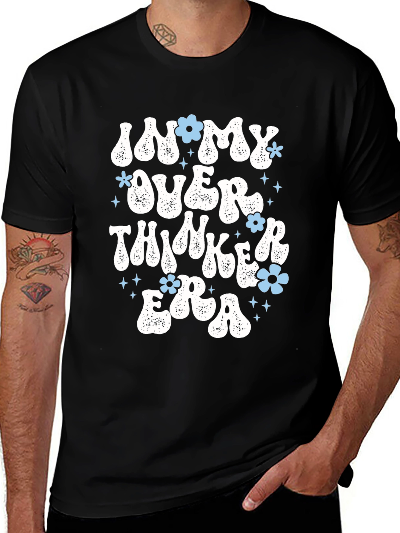 Variant 2 of Over Thinker Era Graphic Tee - Trendy & Comfy