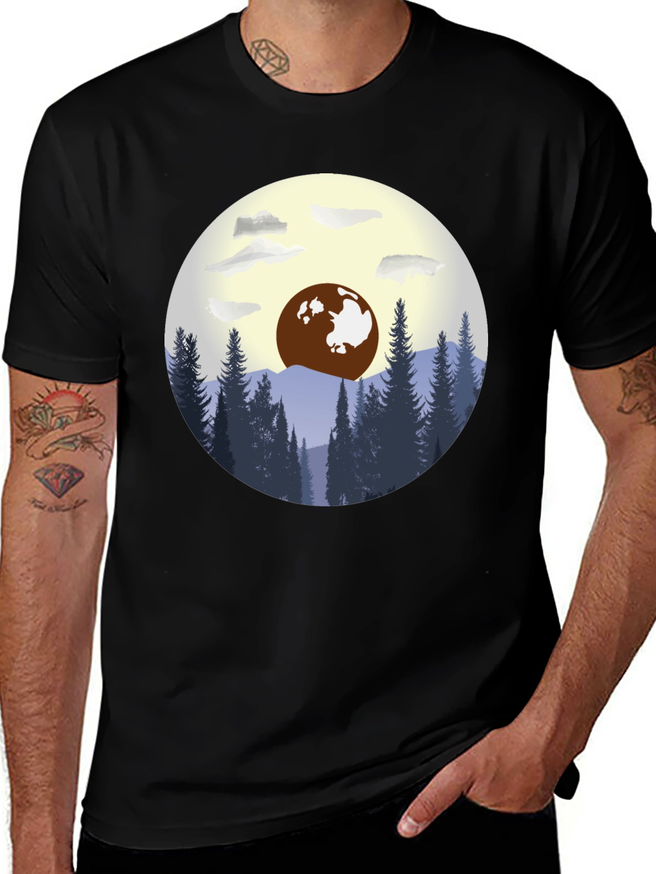 Variant 19 of Nature Forest T-Shirt - Adventure Design