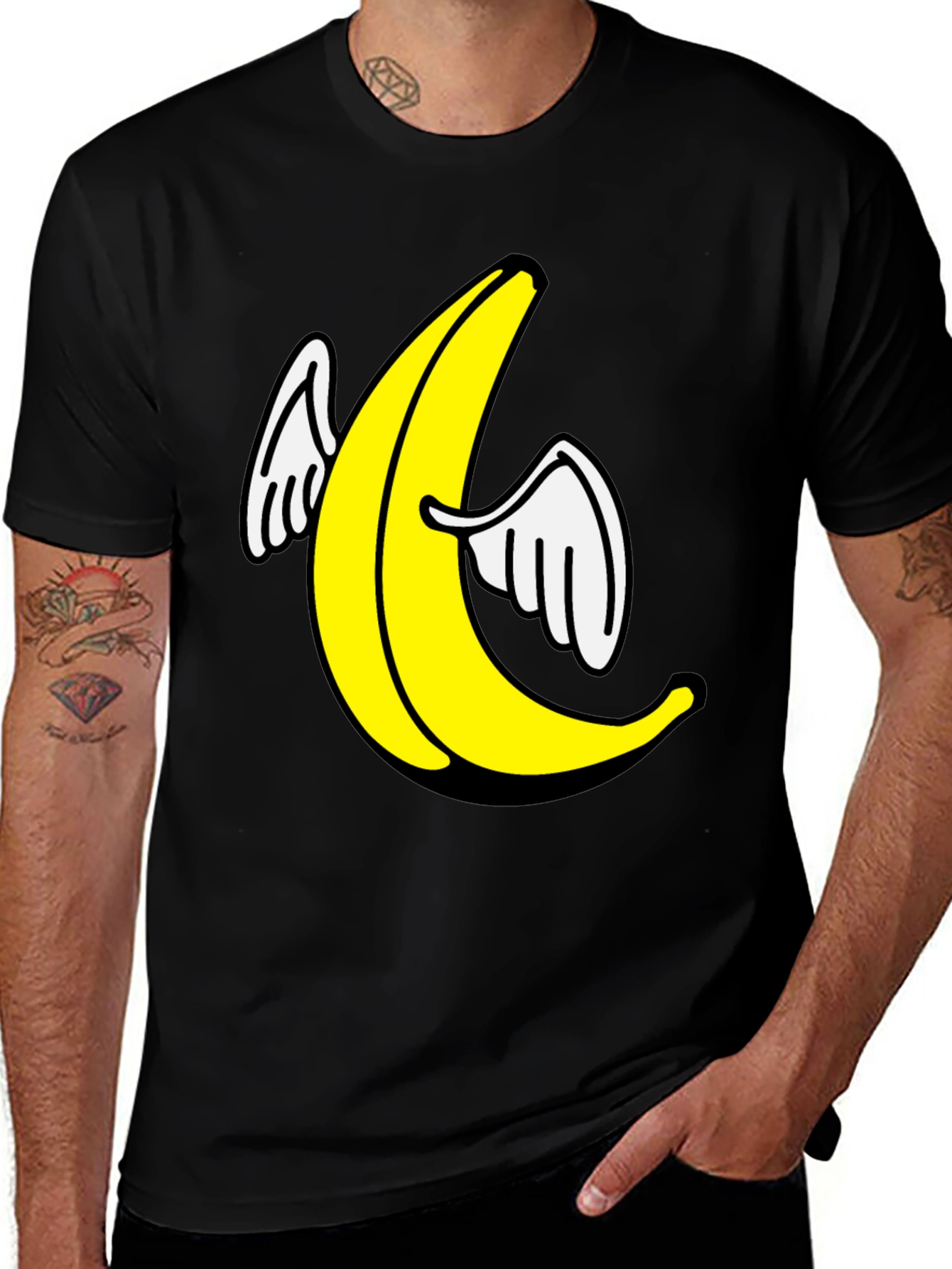 Variant 25 of Flying Banana Graphic T-Shirt - Soft Cotton Tee