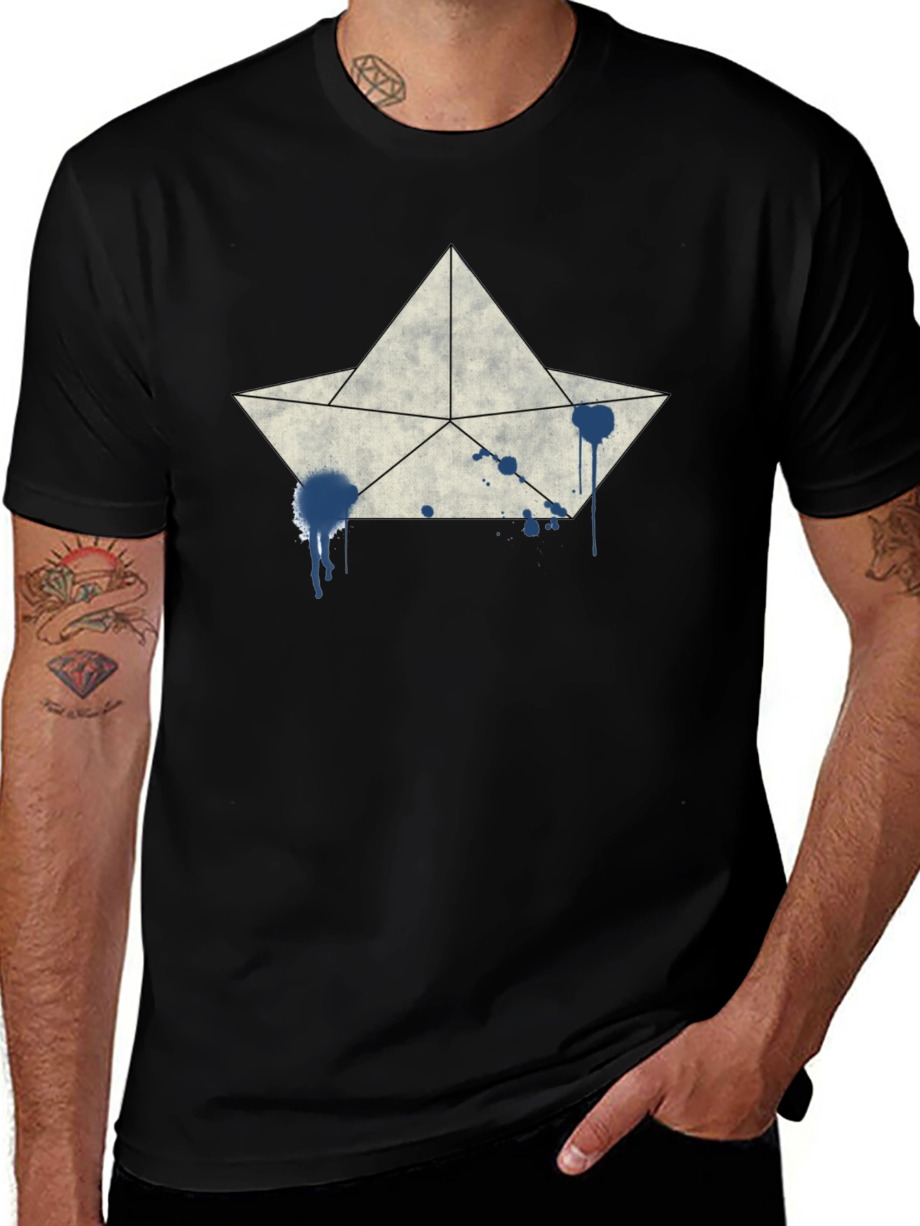 Variant 26 of Paper Boat Graphic T-Shirt