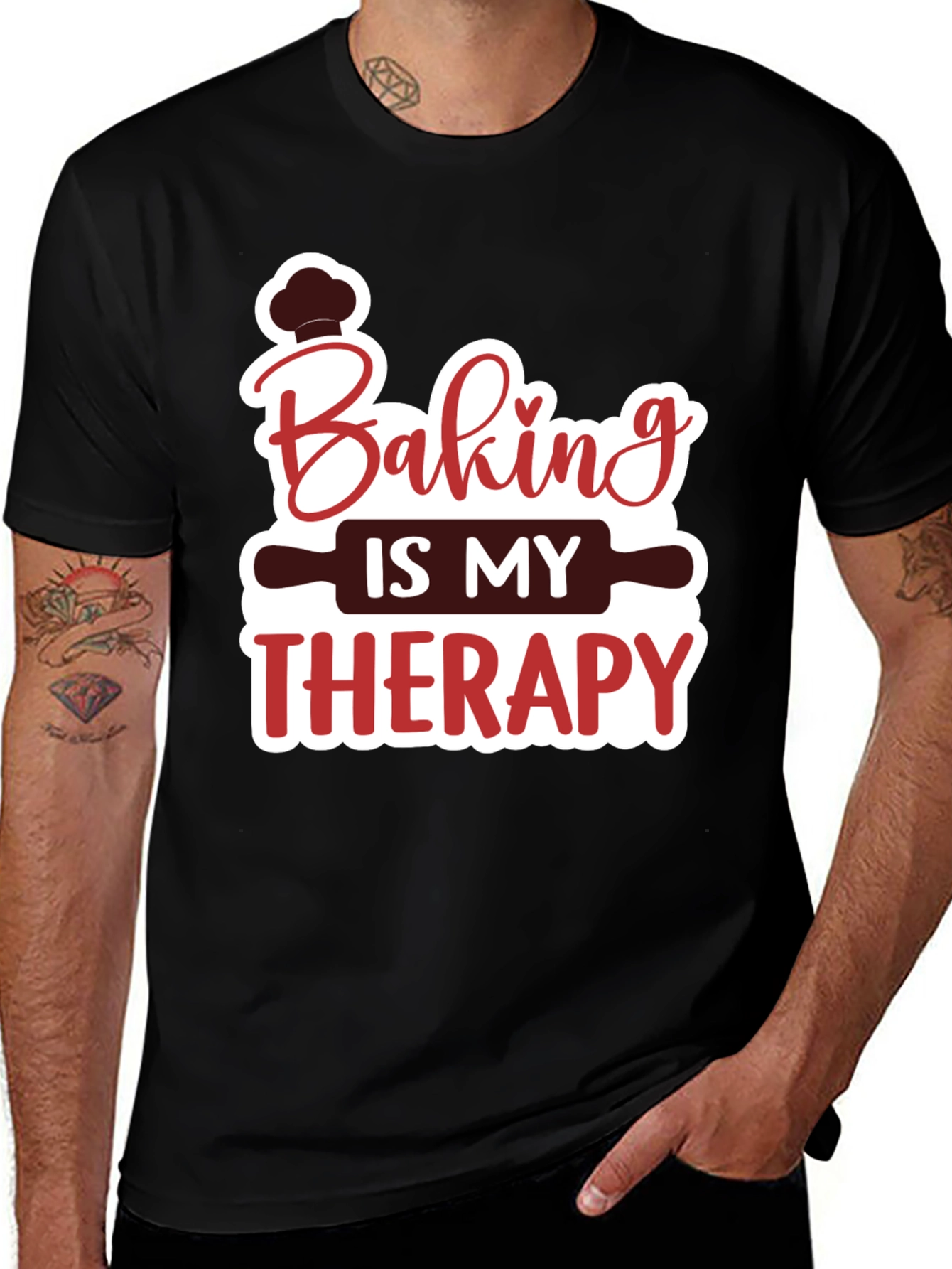 Variant 22 of Baking is My Therapy Graphic Tee
