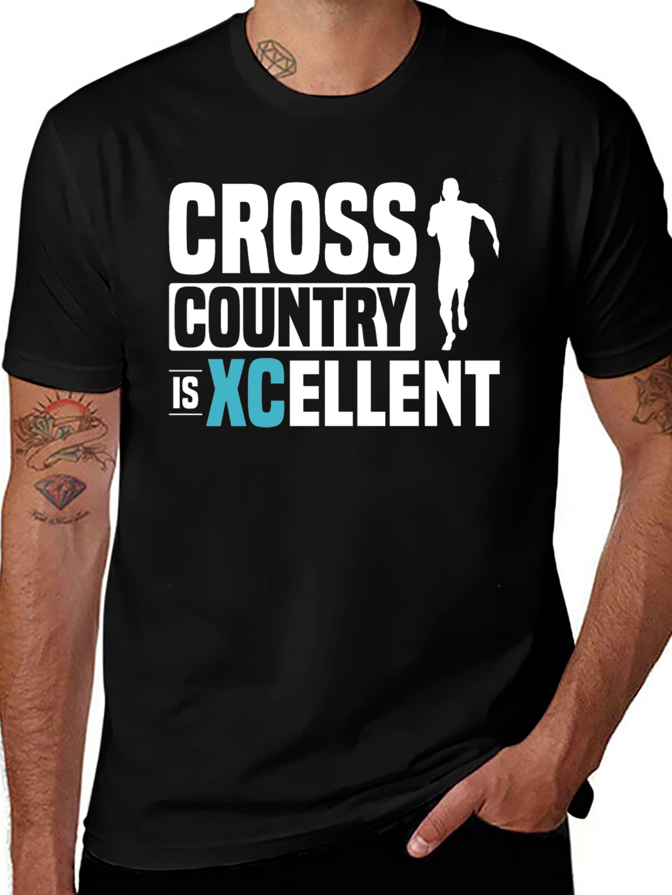 Variant 28 of Cross Country Running T-Shirt - XC is XCELLENT