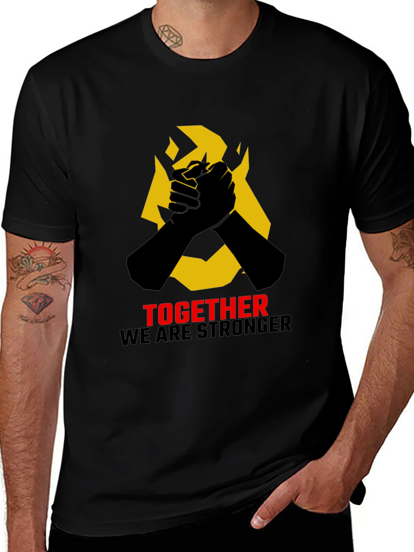 Together Stronger Graphic Tee - Solidarity & Unity Design