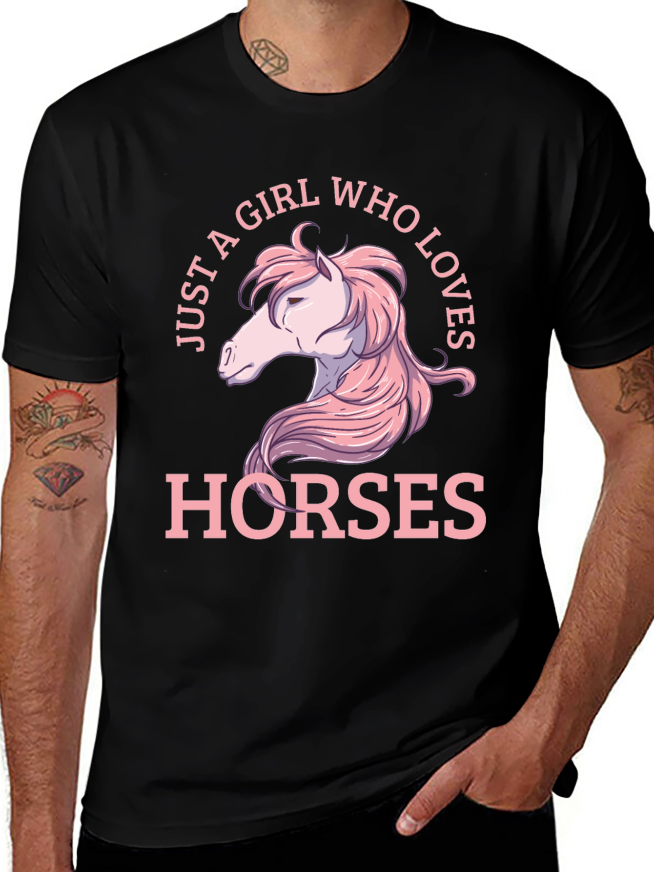 Variant 11 of Just A Girl Who Loves Horses T-Shirt