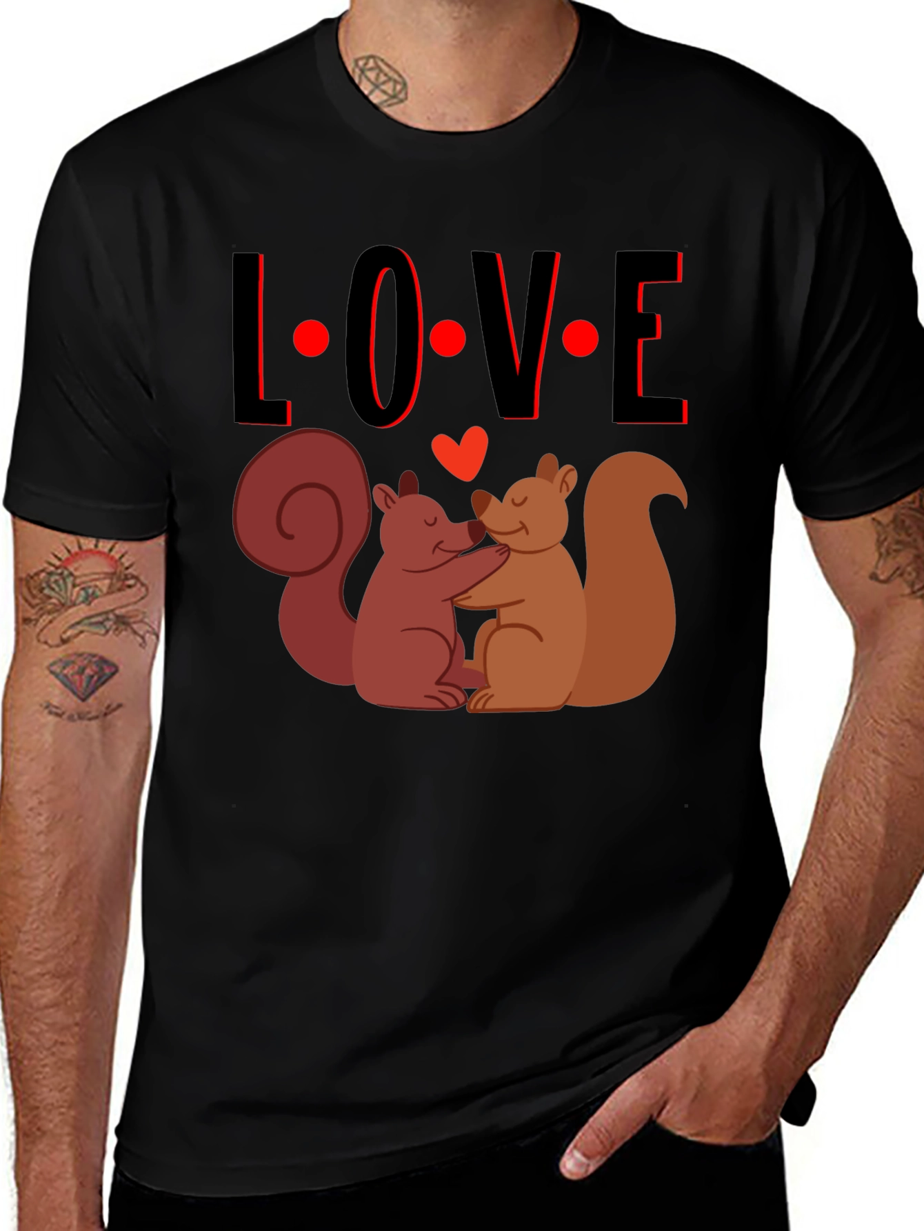 Squirrel Love T-Shirt - Cute Valentine's Day Tee