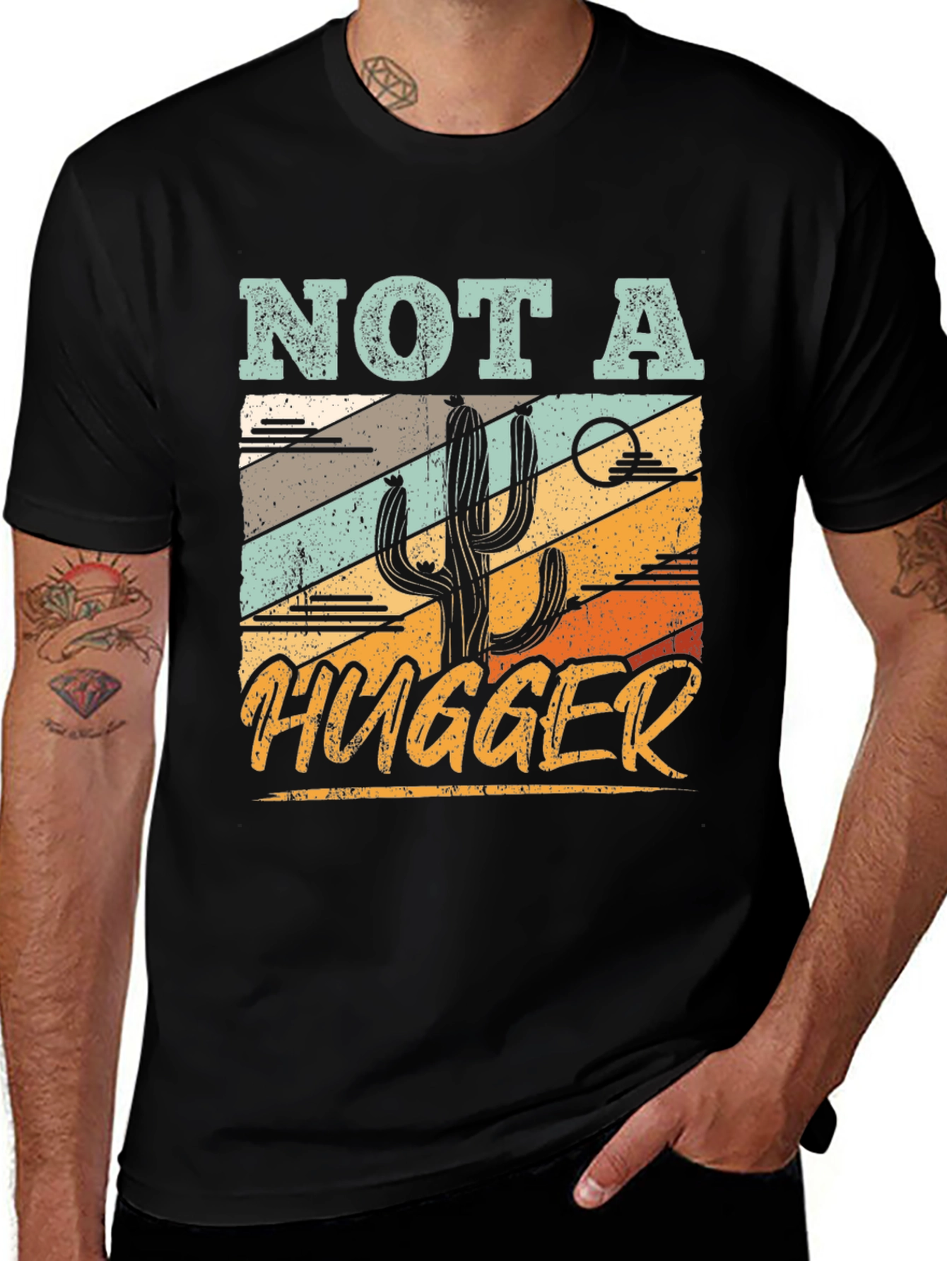 Variant 10 of Not a Hugger Cactus Graphic T-Shirt