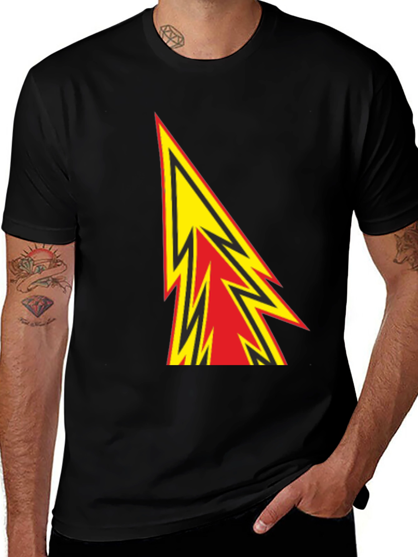 Variant 5 of Bold Graphic Tee - Arrow Lightning Design